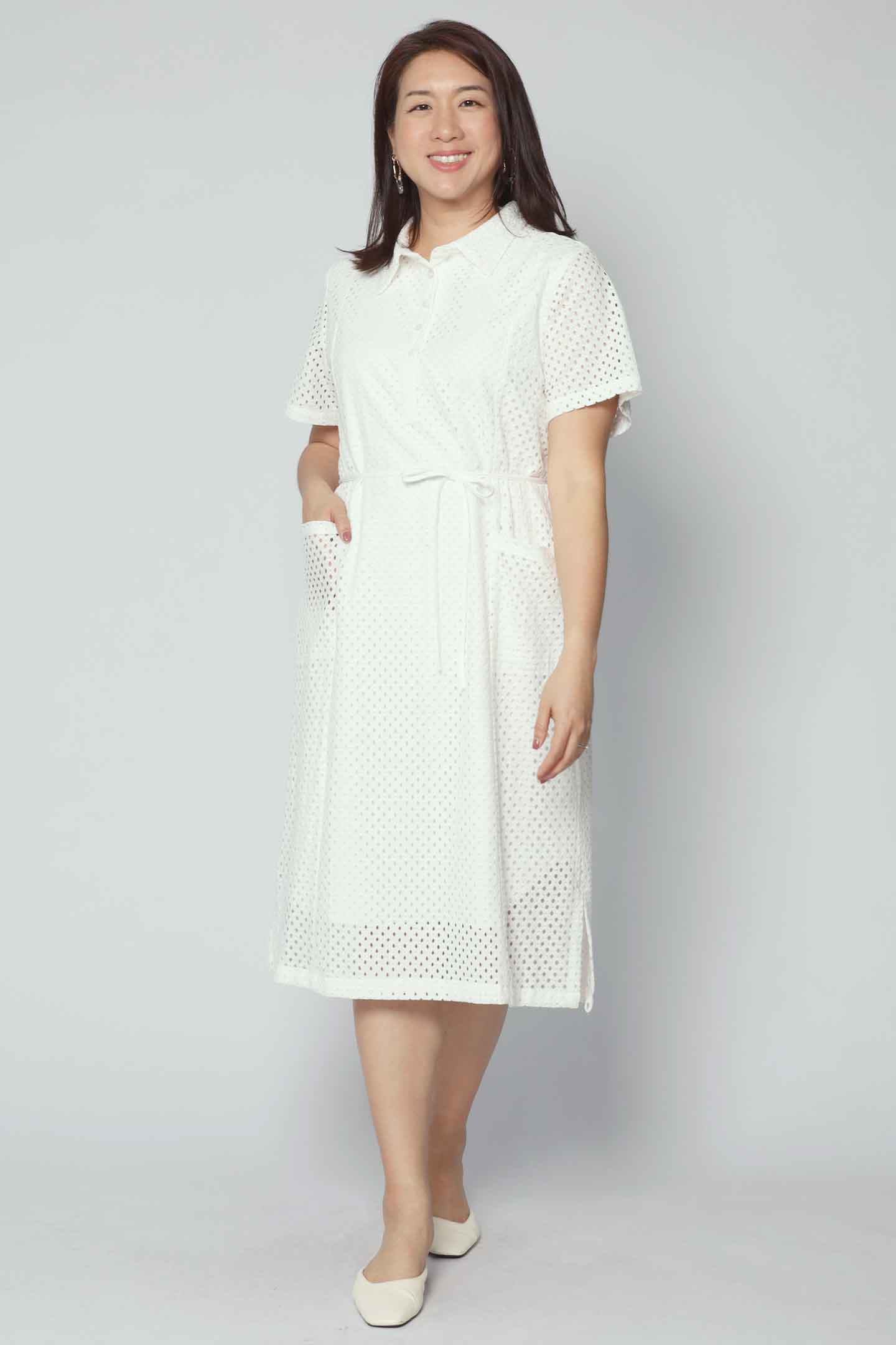 Kona Dress in Luxe Eyelet