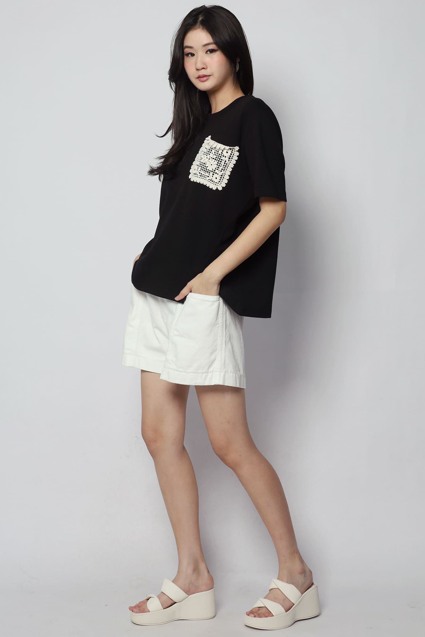 Backorders Lili Crochet Pocket Top