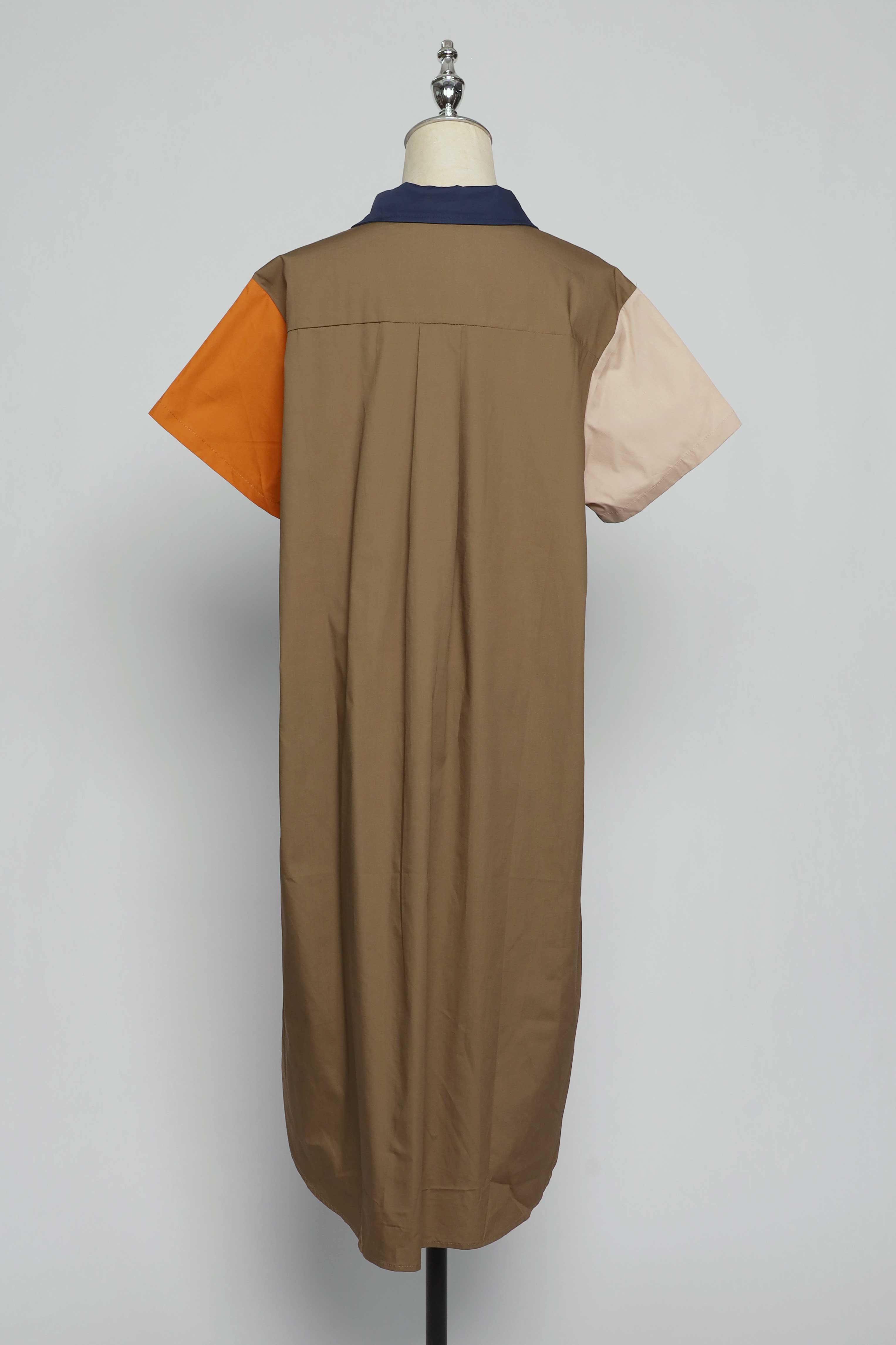 PO - Lunara Colourful Pocket Shirt Dress