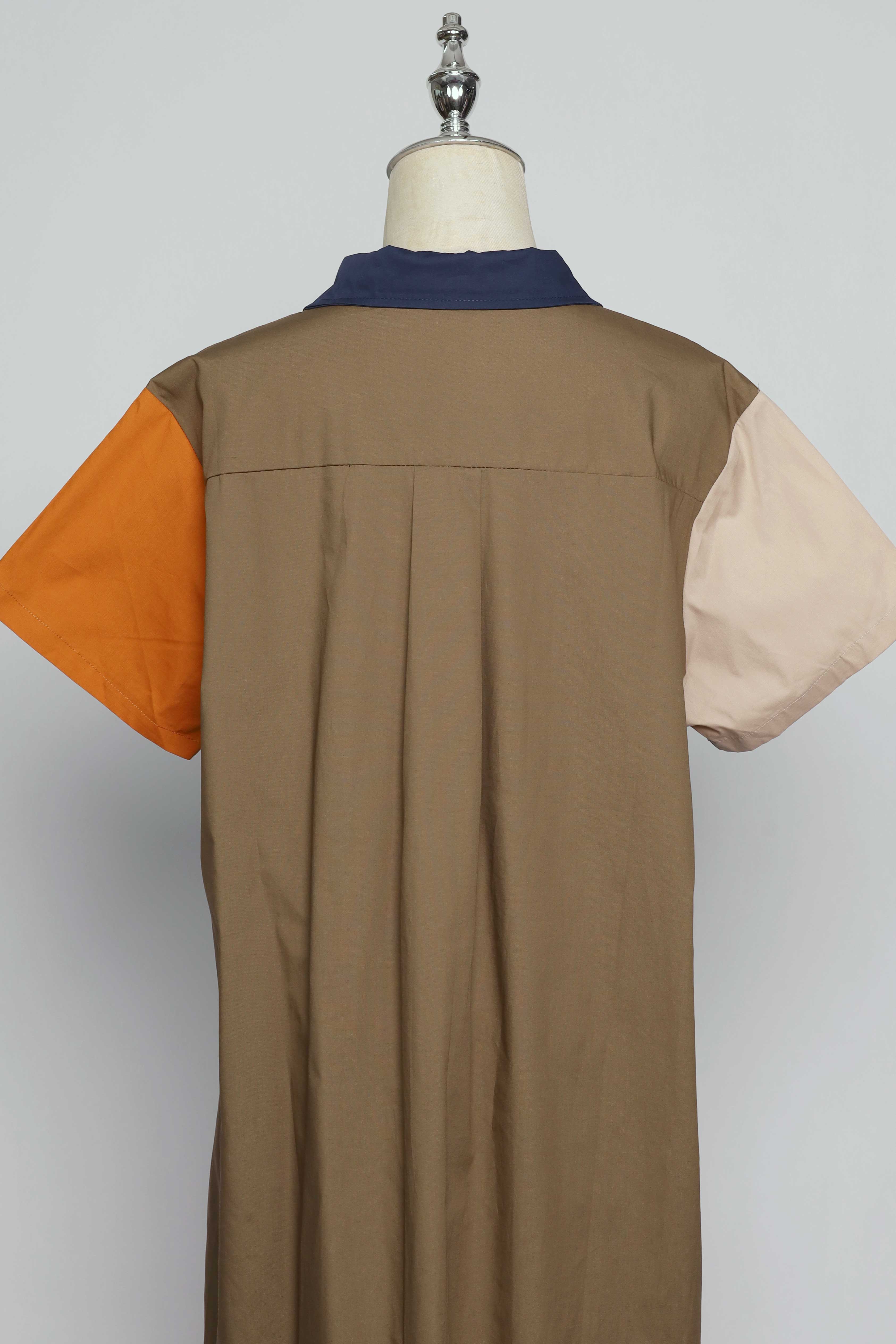 PO - Lunara Colourful Pocket Shirt Dress