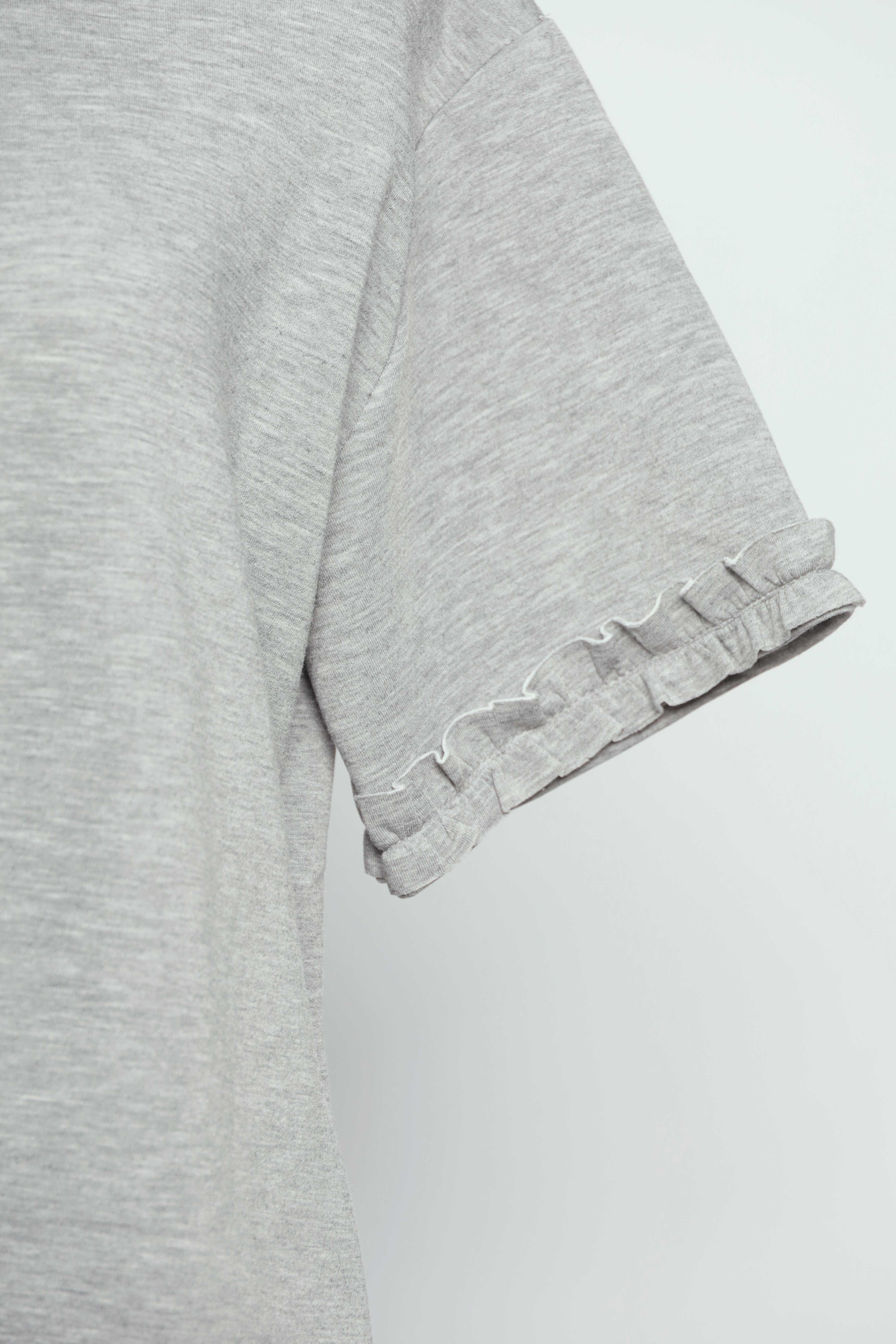 PO - Lynne Ruffle Sleeves Dress in Grey