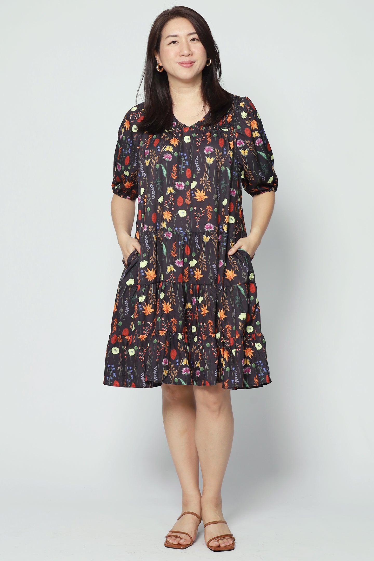 Melbourne Dress in Botanic Muse