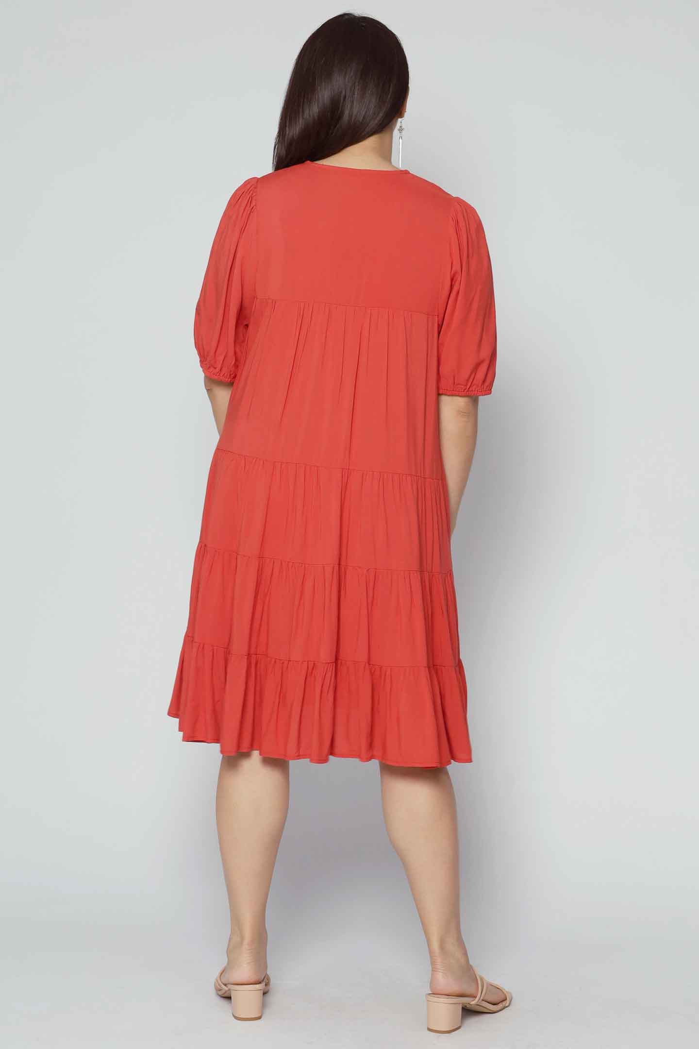 Melbourne Dress in Orange