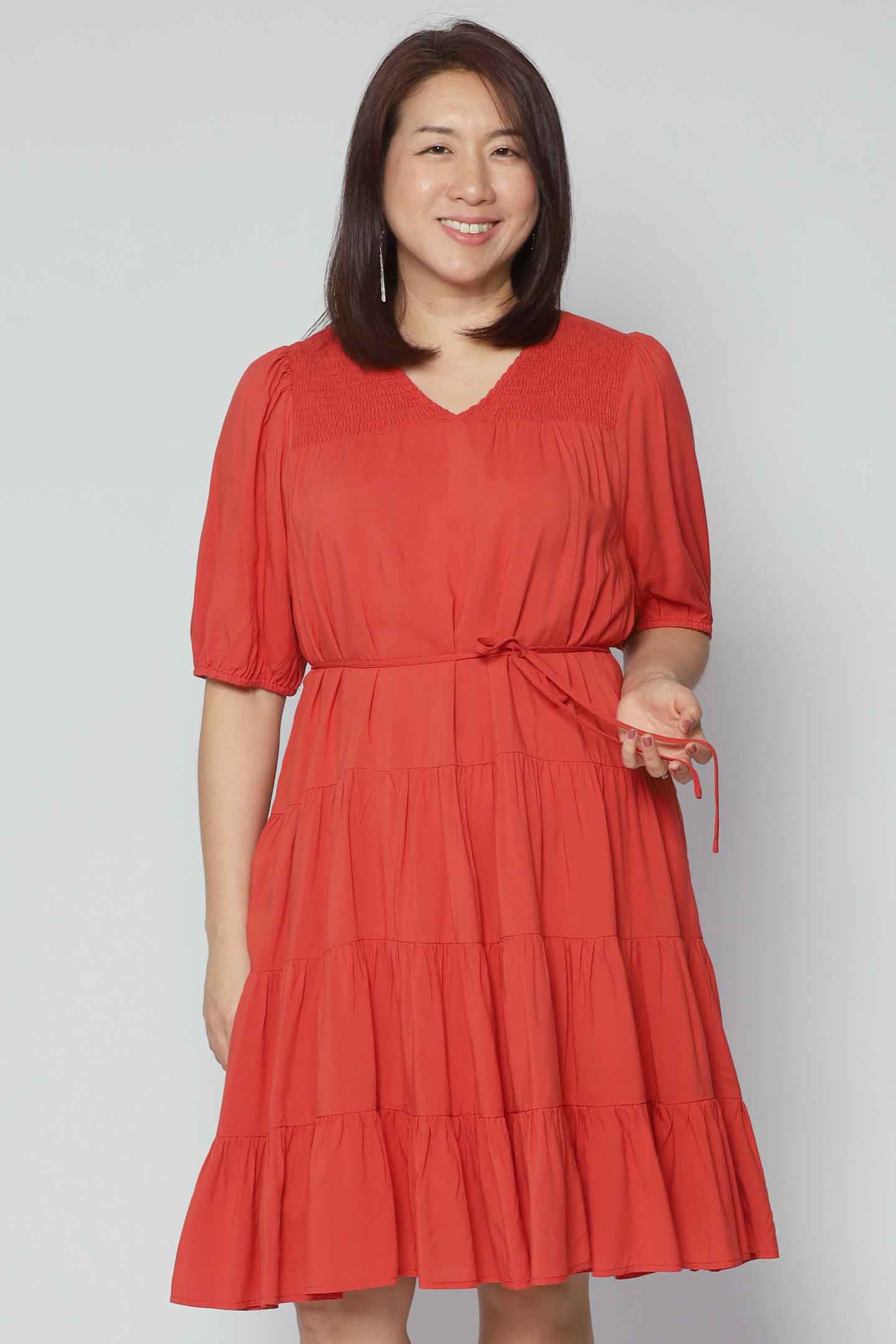 Melbourne Dress in Orange