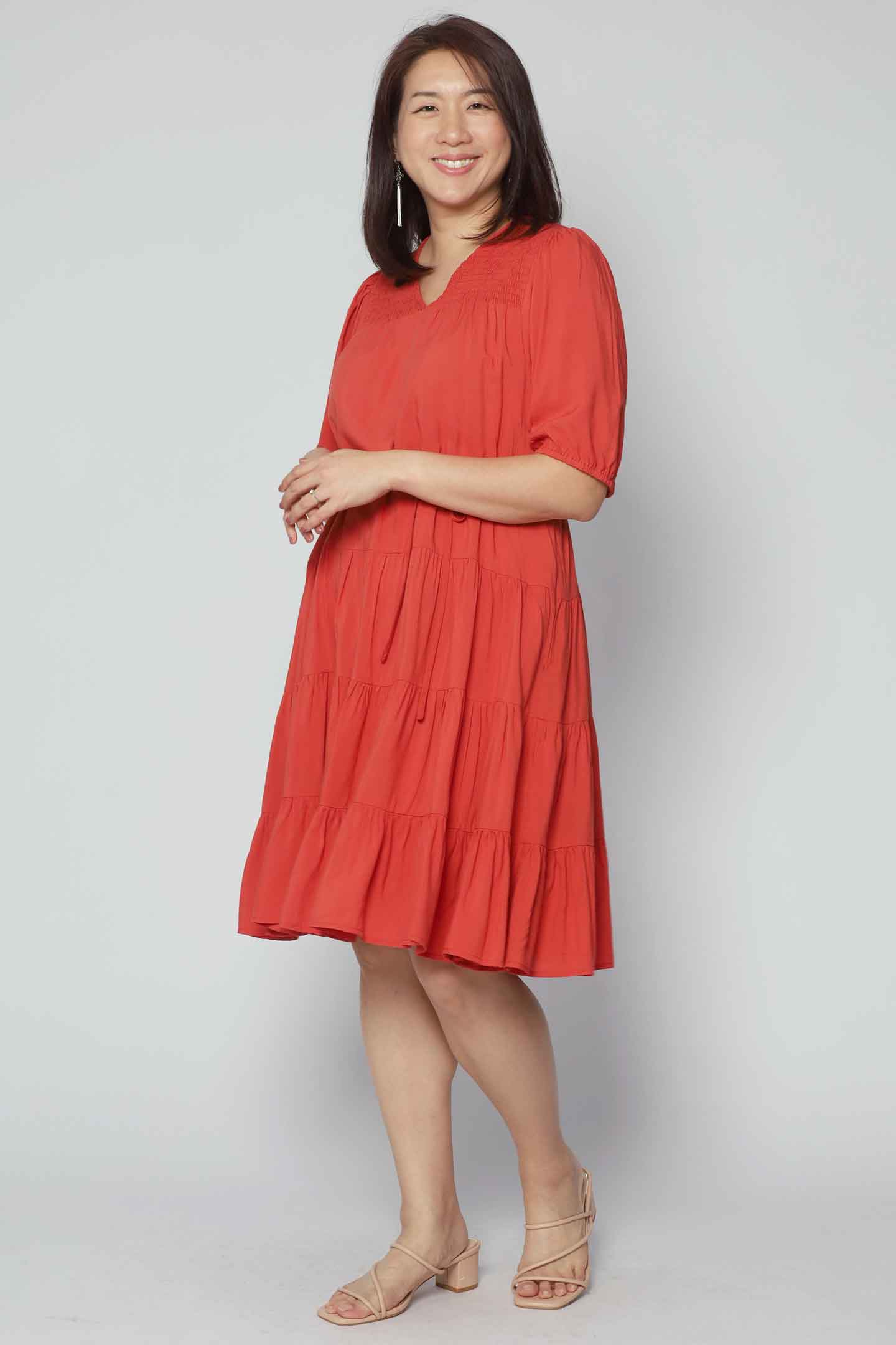 Melbourne Dress in Orange