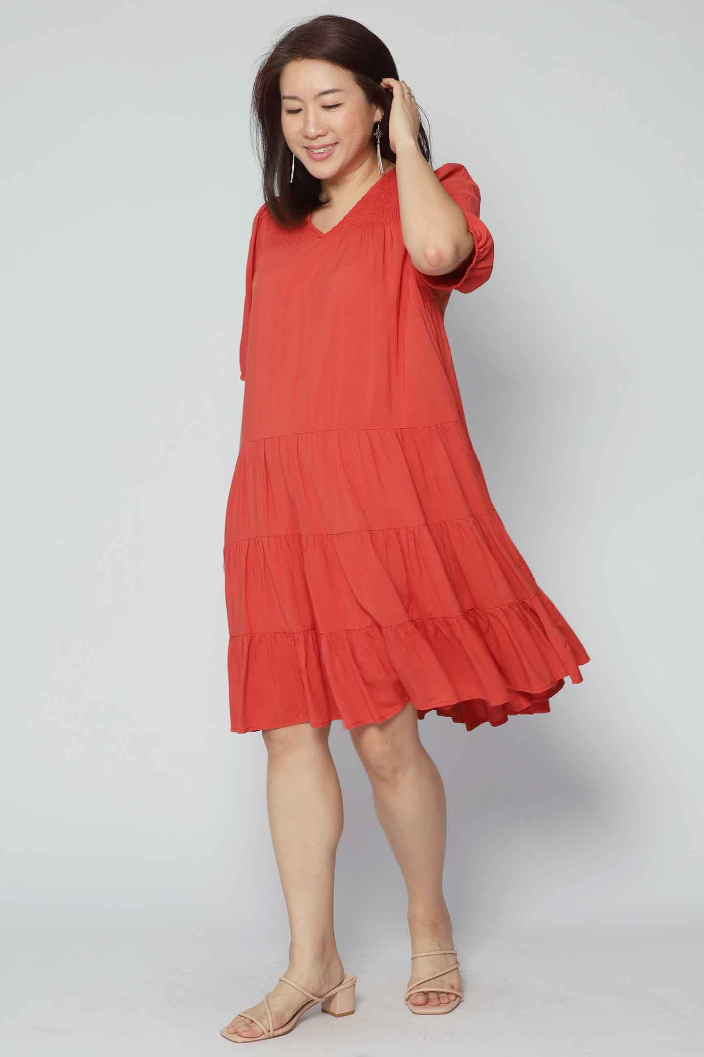 Melbourne Dress in Orange