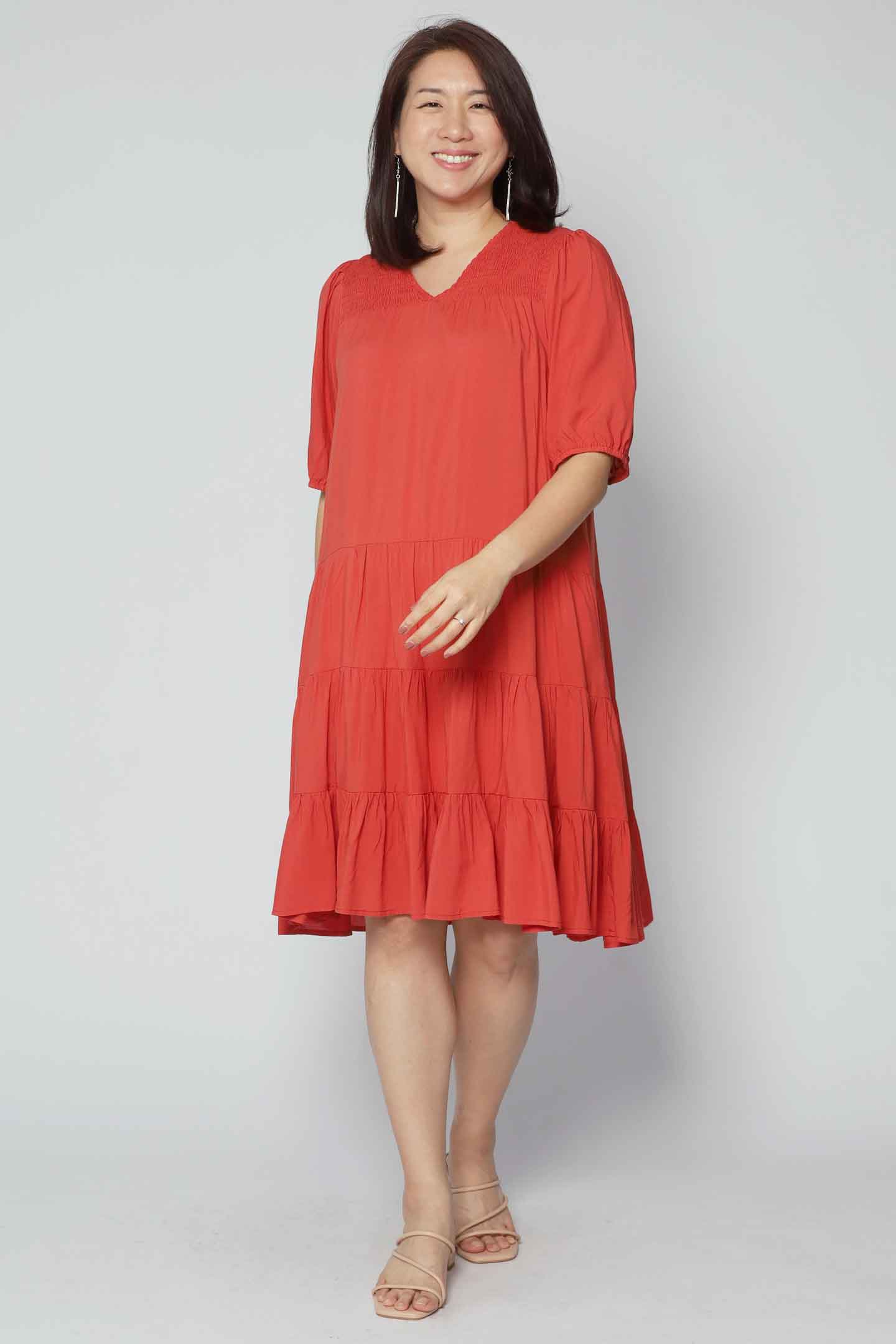 Melbourne Dress in Orange