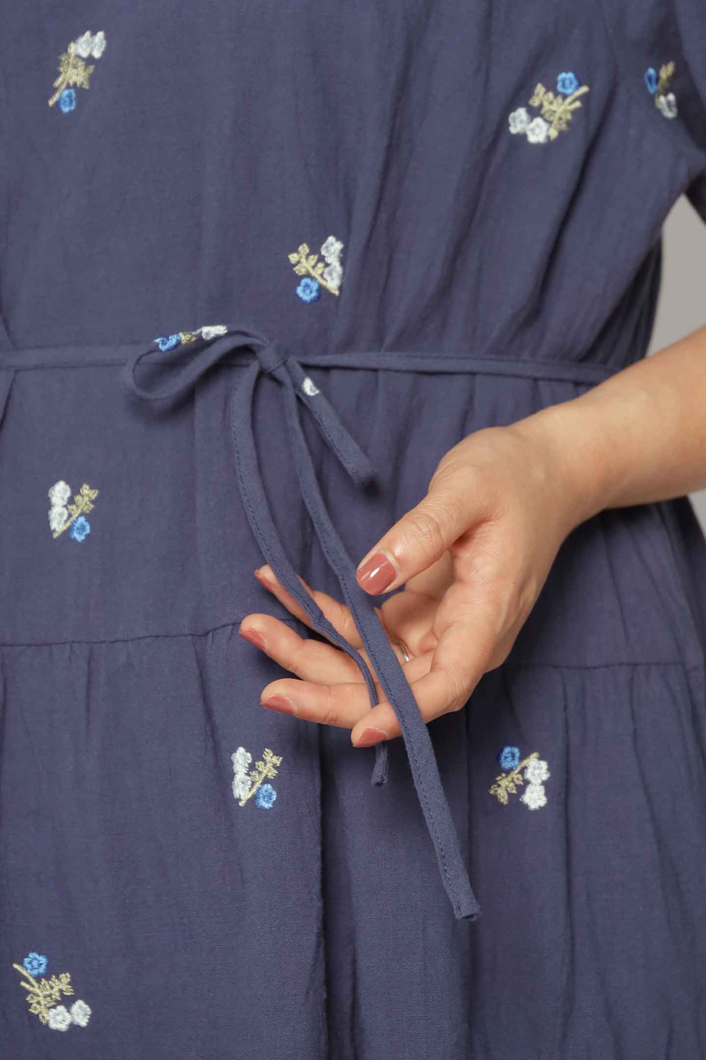 Melbourne Dress in Sapphire Buds