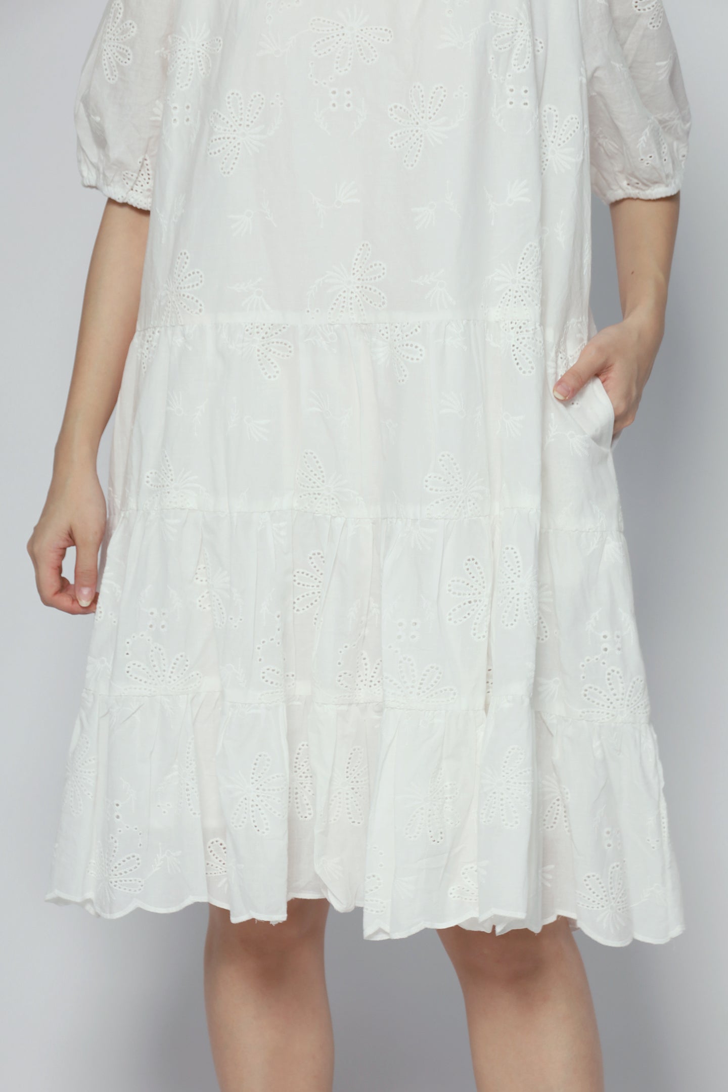 Melbourne Dress in Eyelet Dream