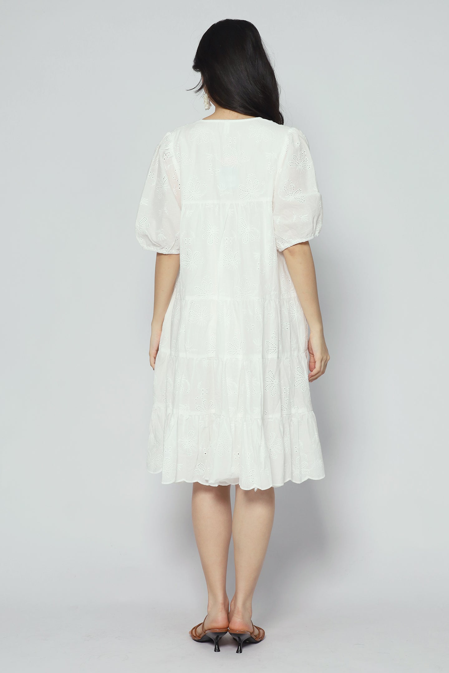 Melbourne Dress in Eyelet Dream