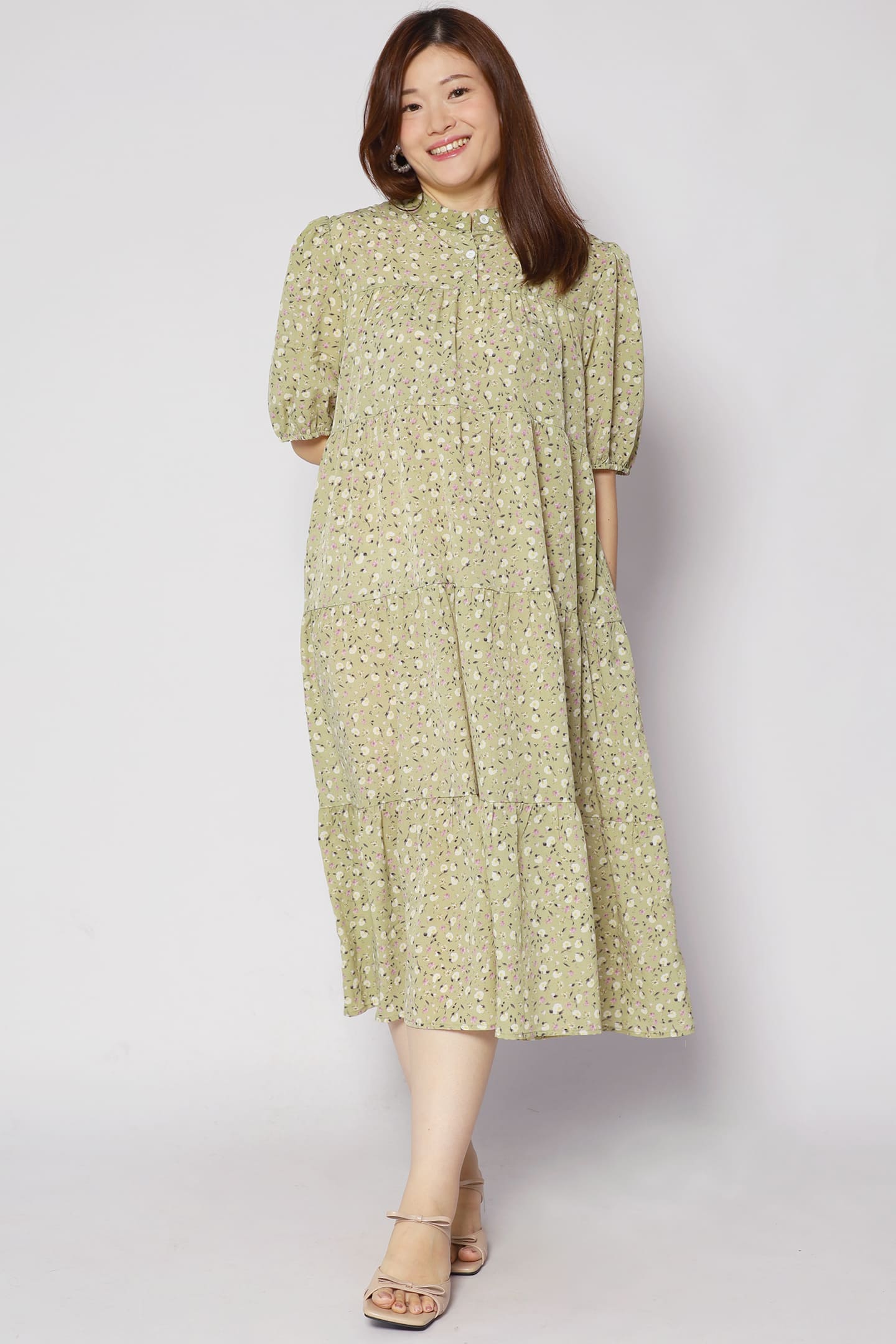 Moore Dress in Green Garden