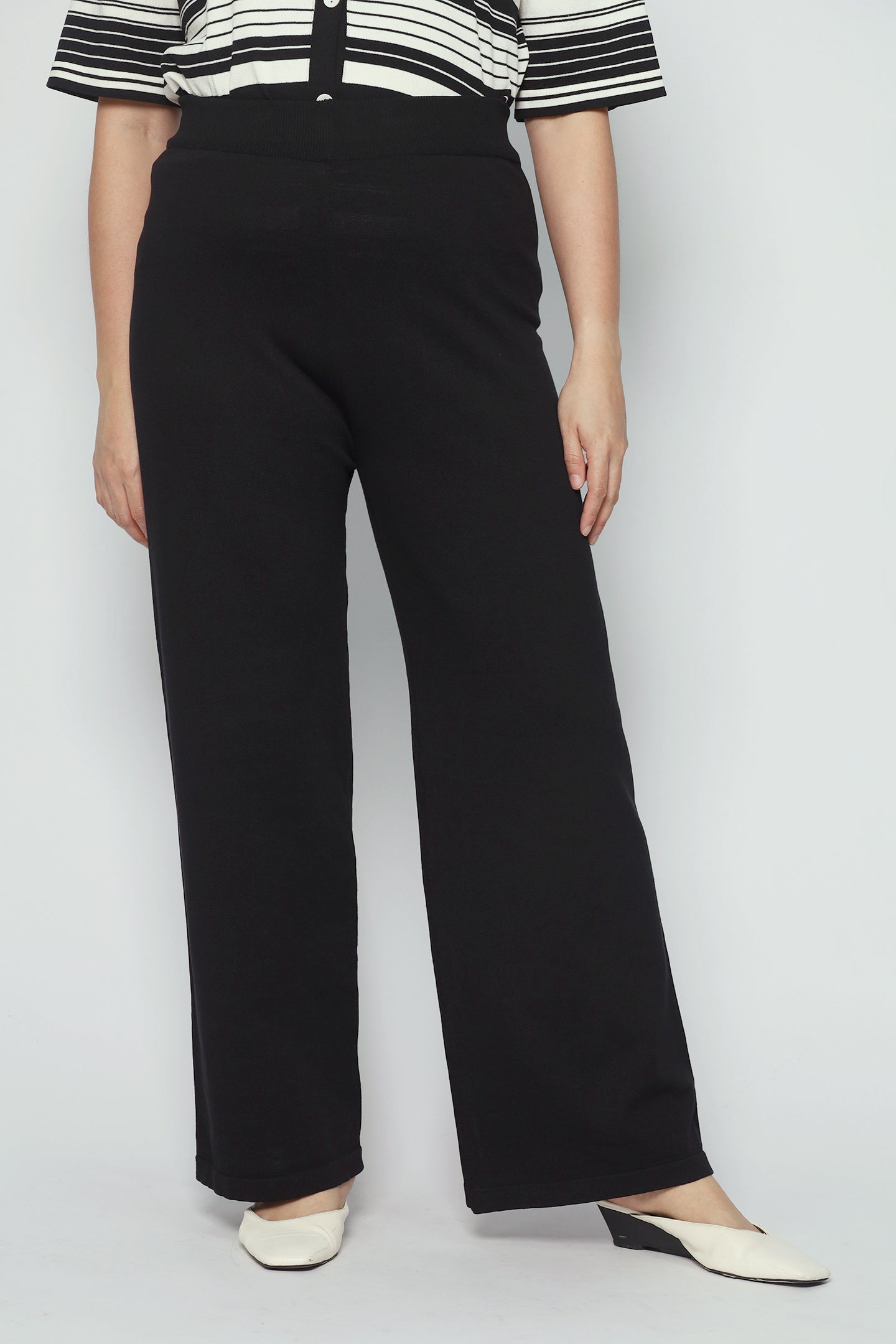 Mun Knit Stripes 2 in 1 Top and Pants Set