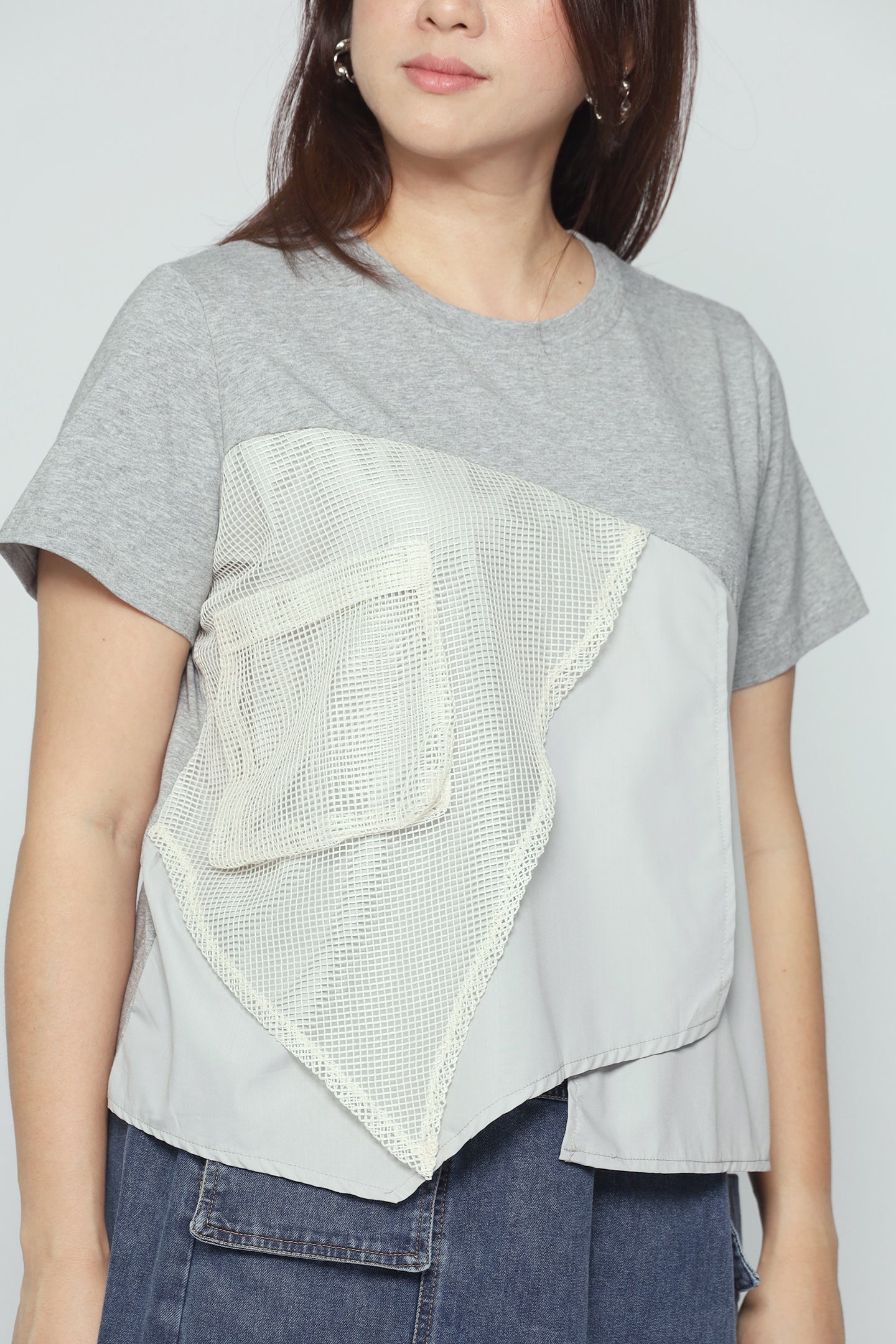Noel Netted Top in Grey
