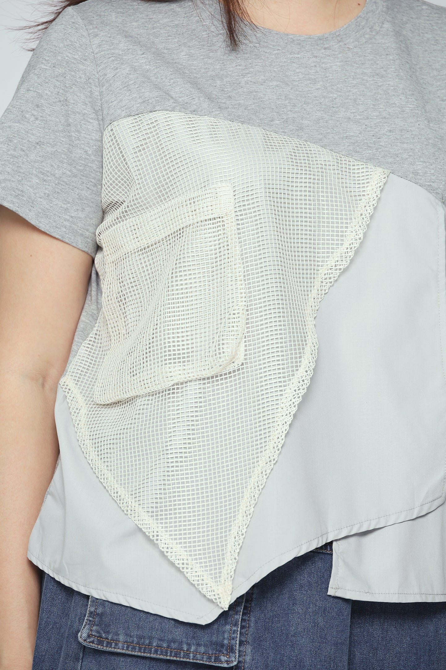 Noel Netted Top in Grey