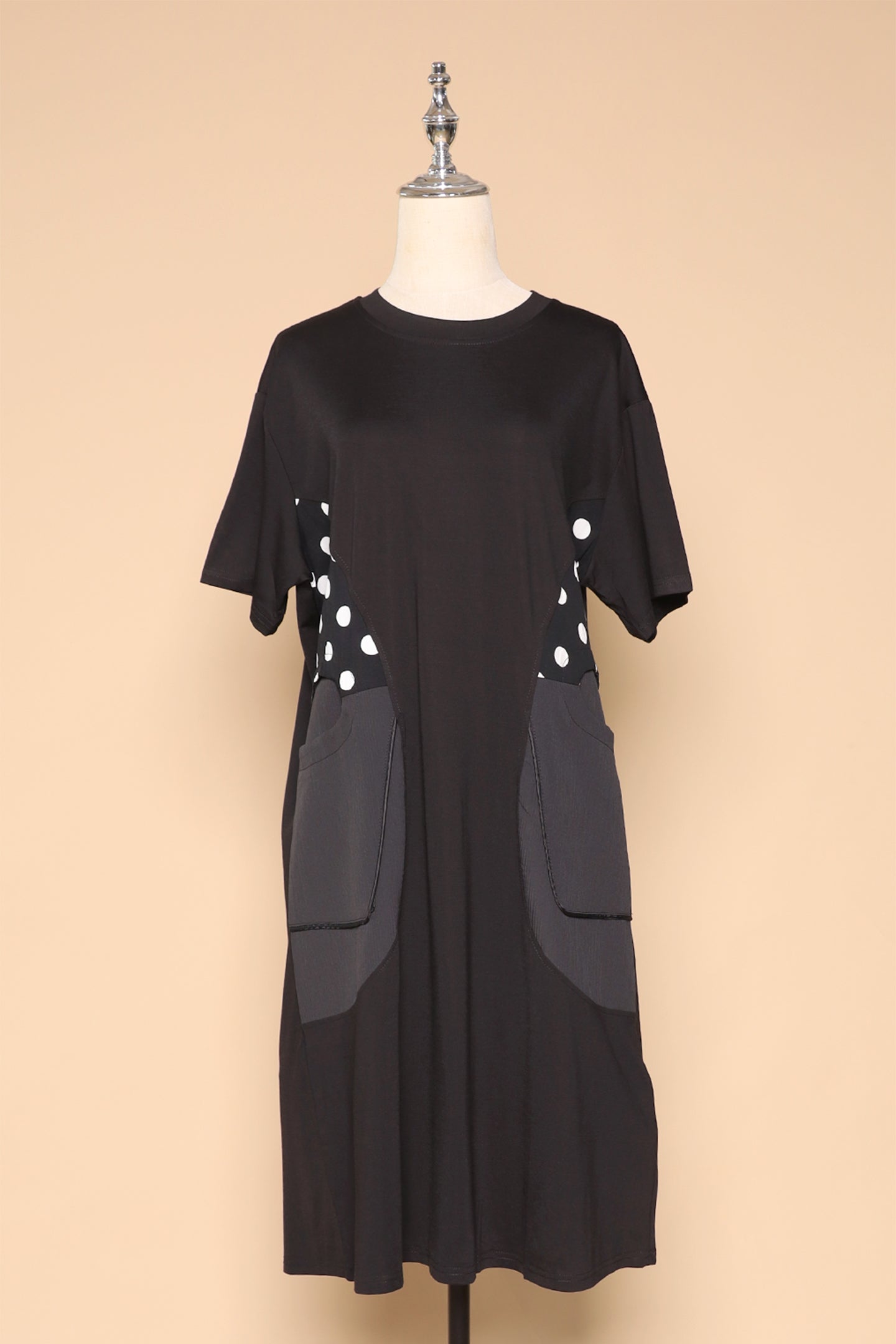 PO - Norish Polkadot Dress in Black