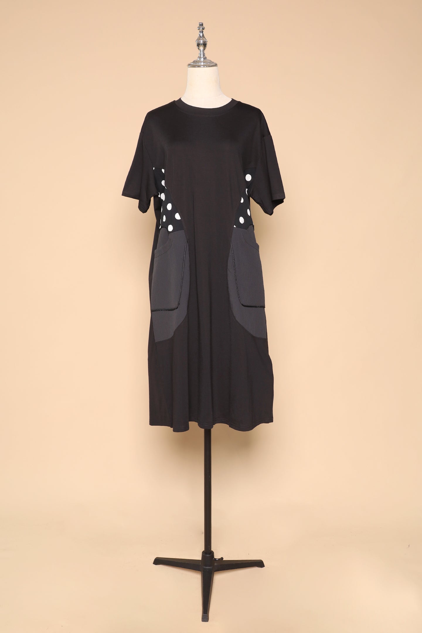 PO - Norish Polkadot Dress in Black