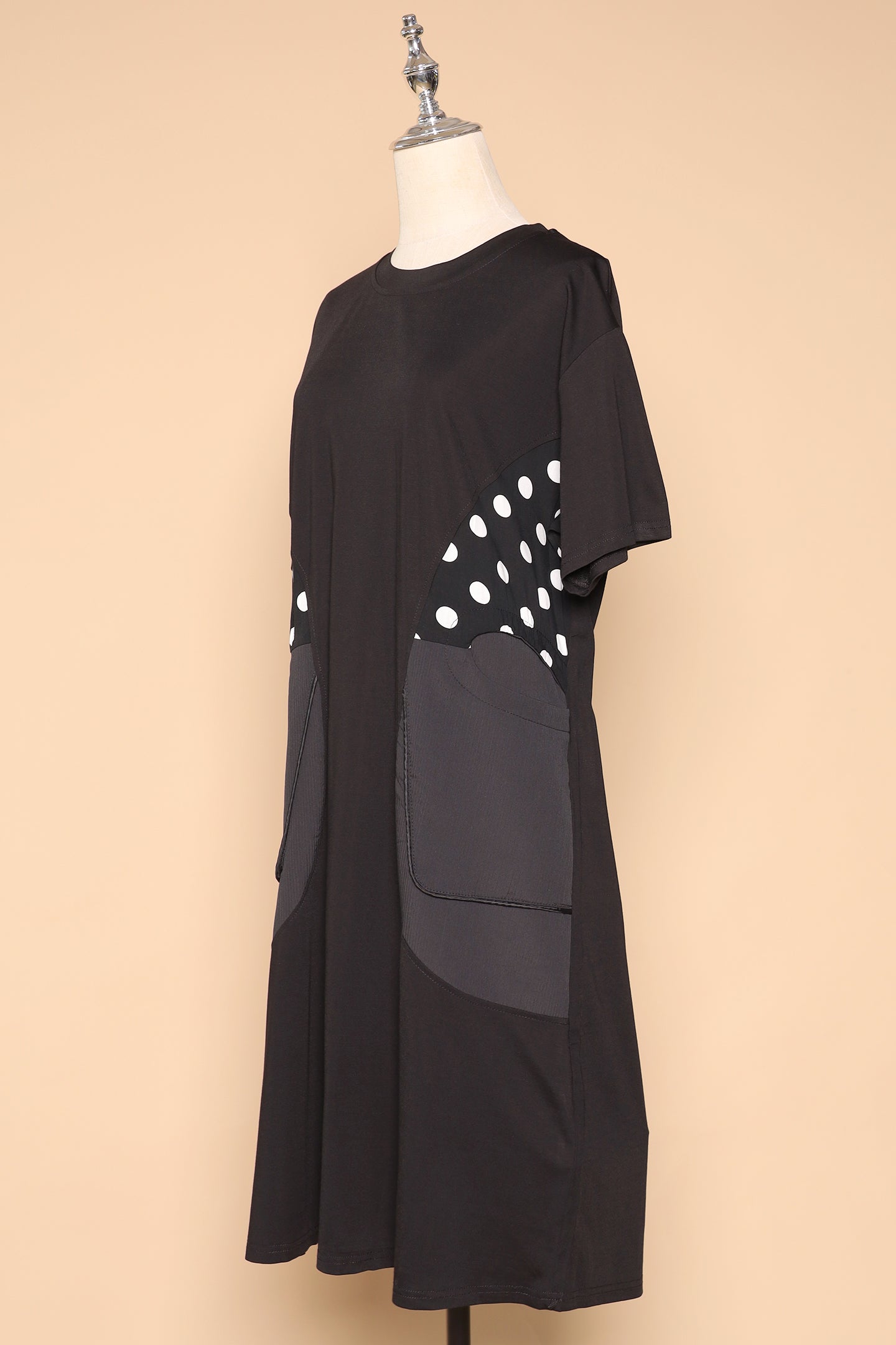 PO - Norish Polkadot Dress in Black