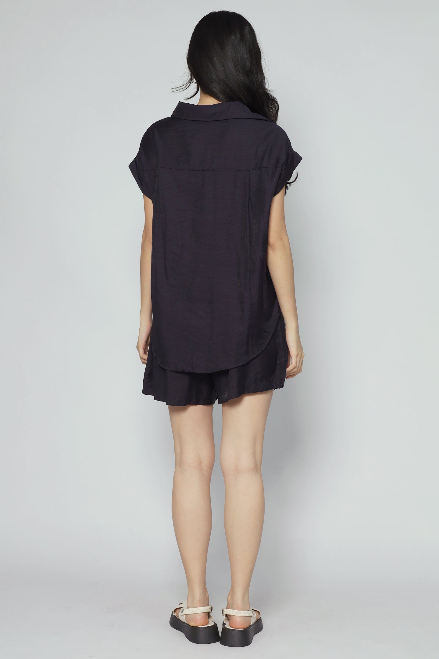 Perryu 2 in 1 Top and Shorts Set in Navy