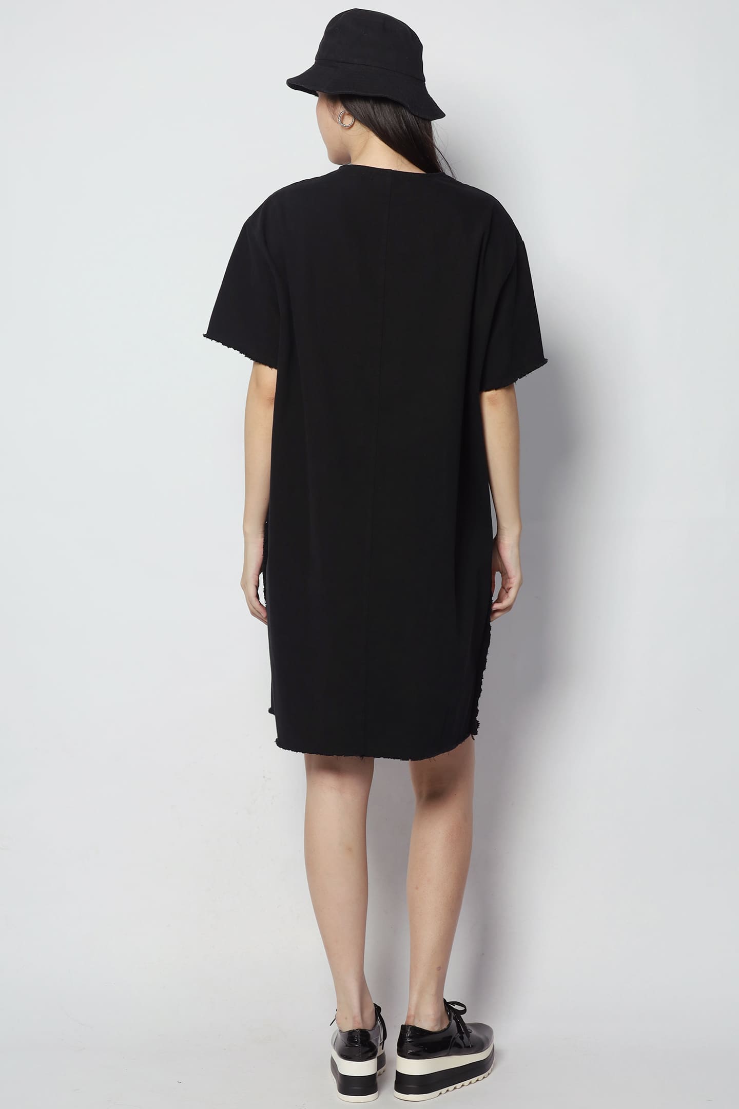Pedro Denim Dress in Black