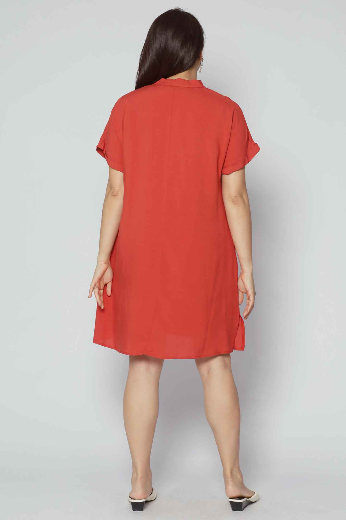 Penn Dress in Burnt Orange