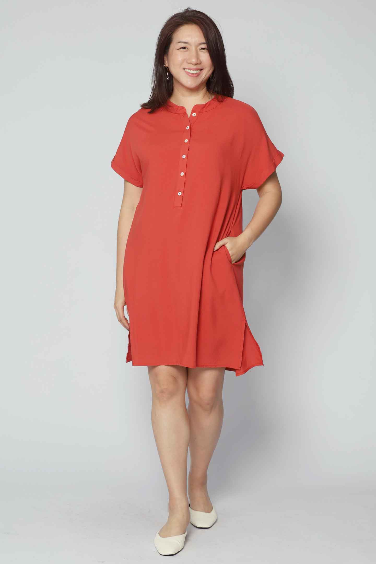 Penn Dress in Burnt Orange