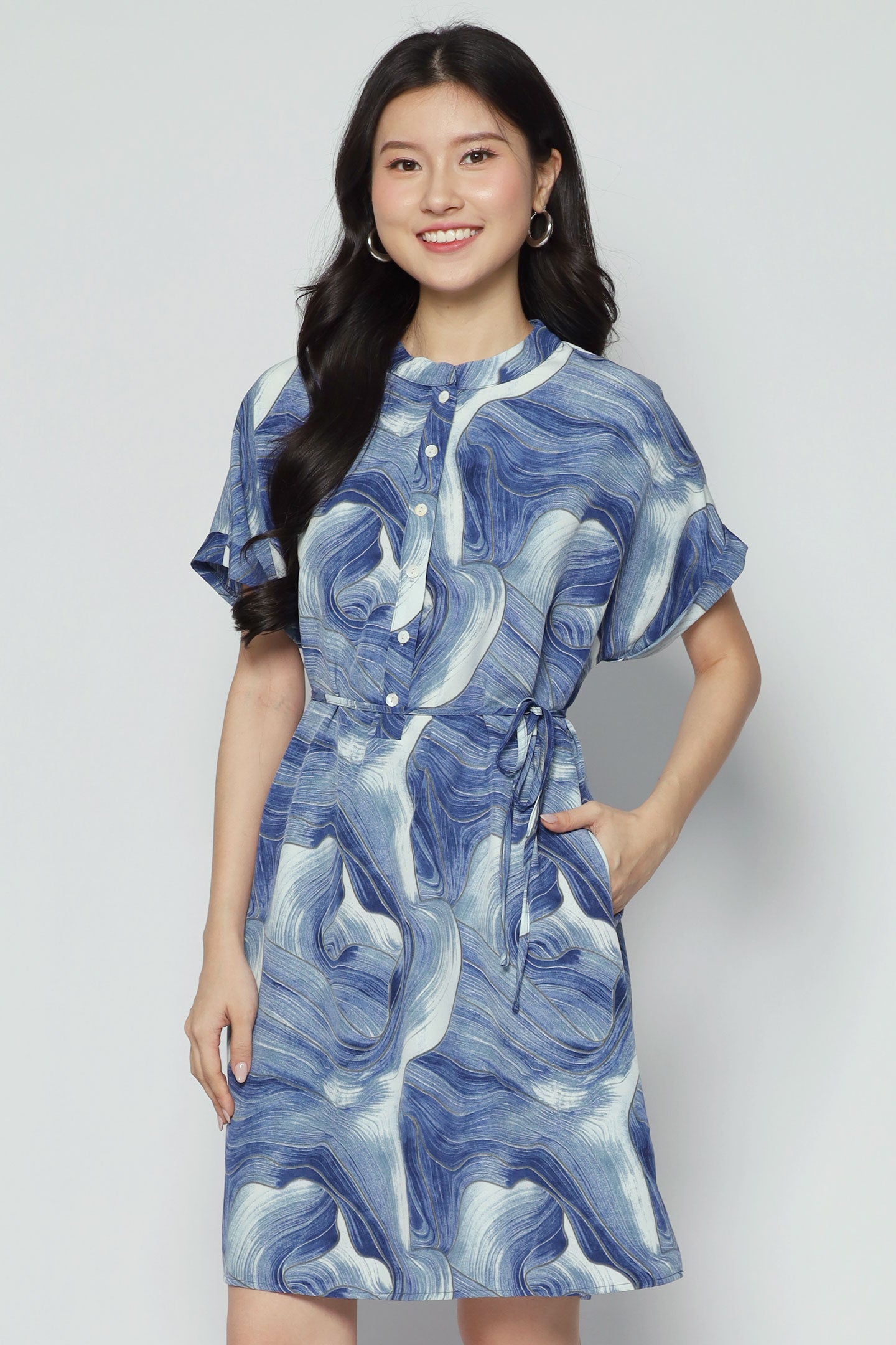 Penn Dress in Blue Cove