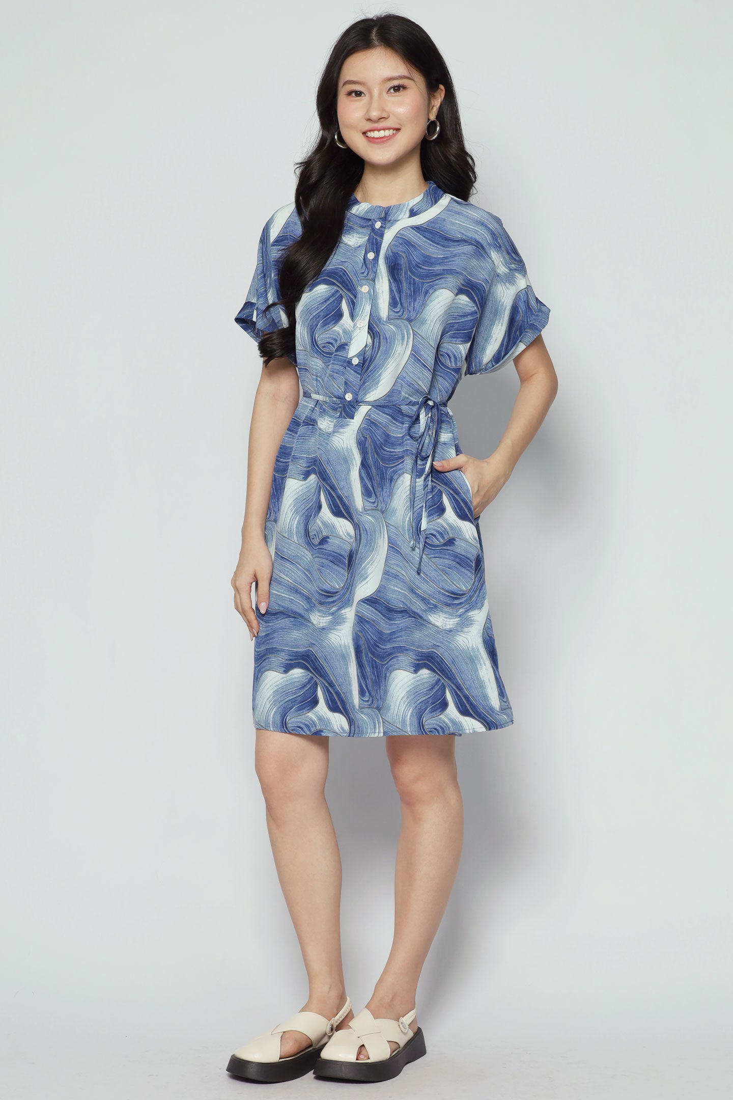 Penn Dress in Blue Cove
