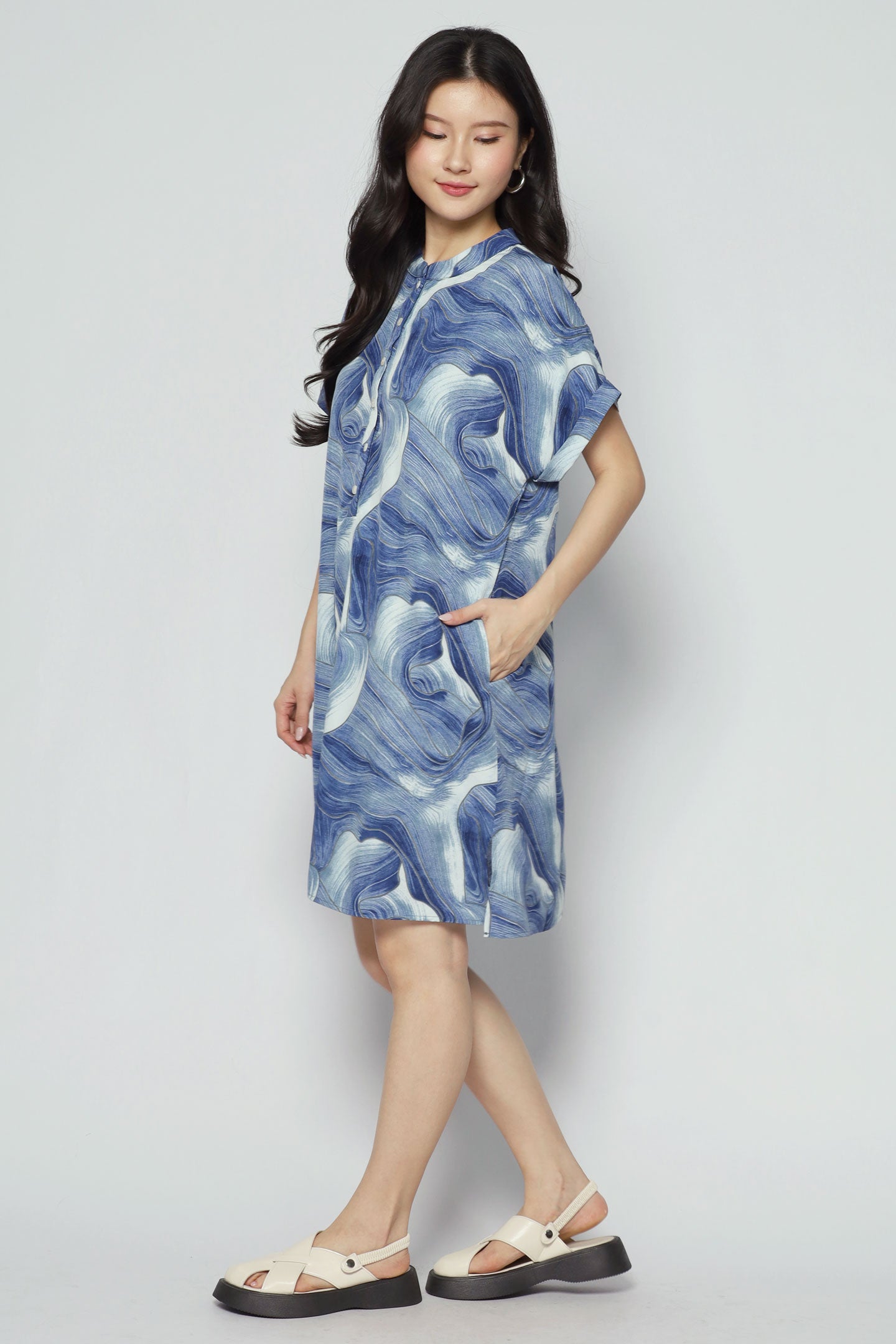 Penn Dress in Blue Cove