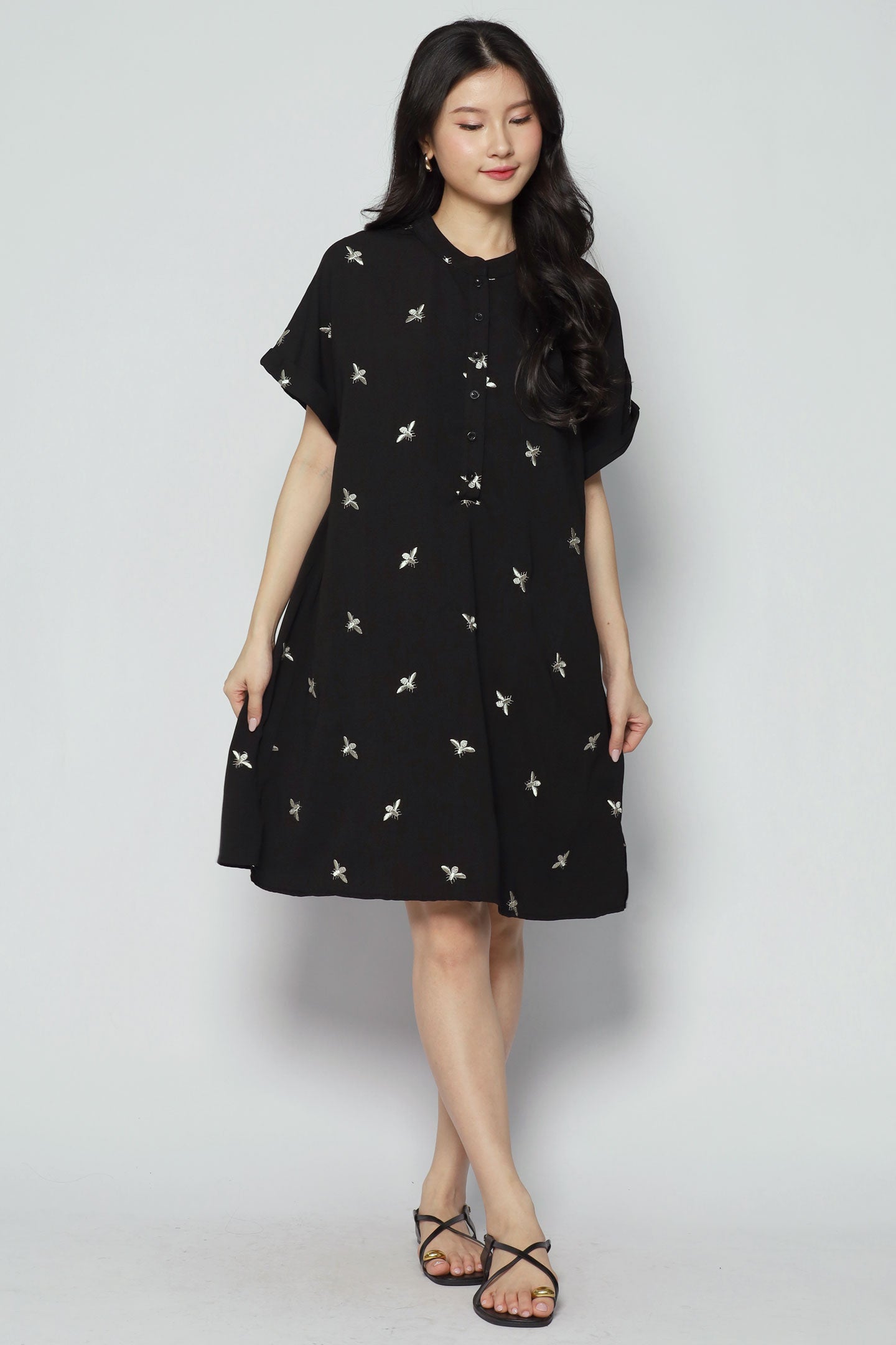 Penn Dress in Champagne Bee