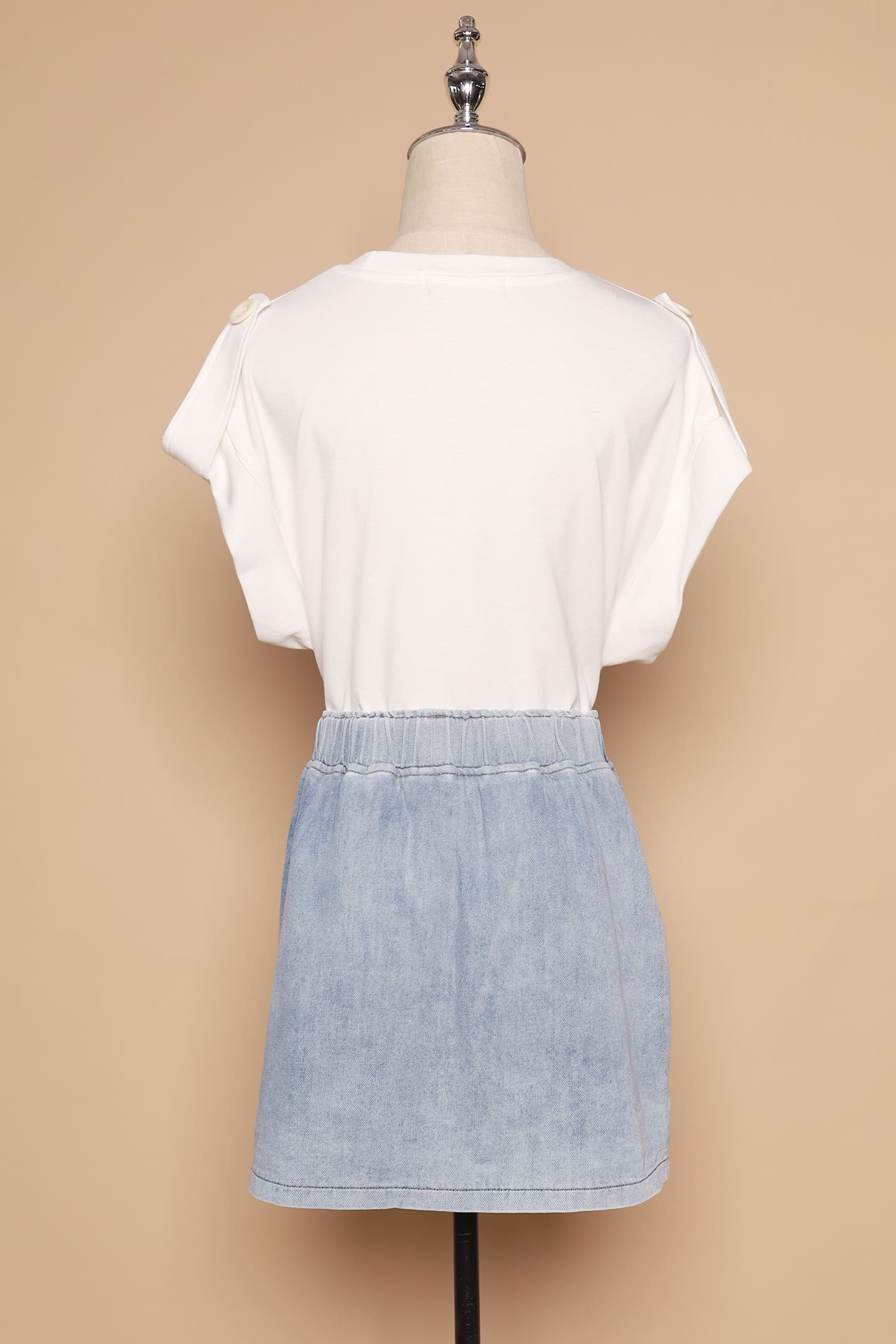PO - Pham Skorts in Blue Denim