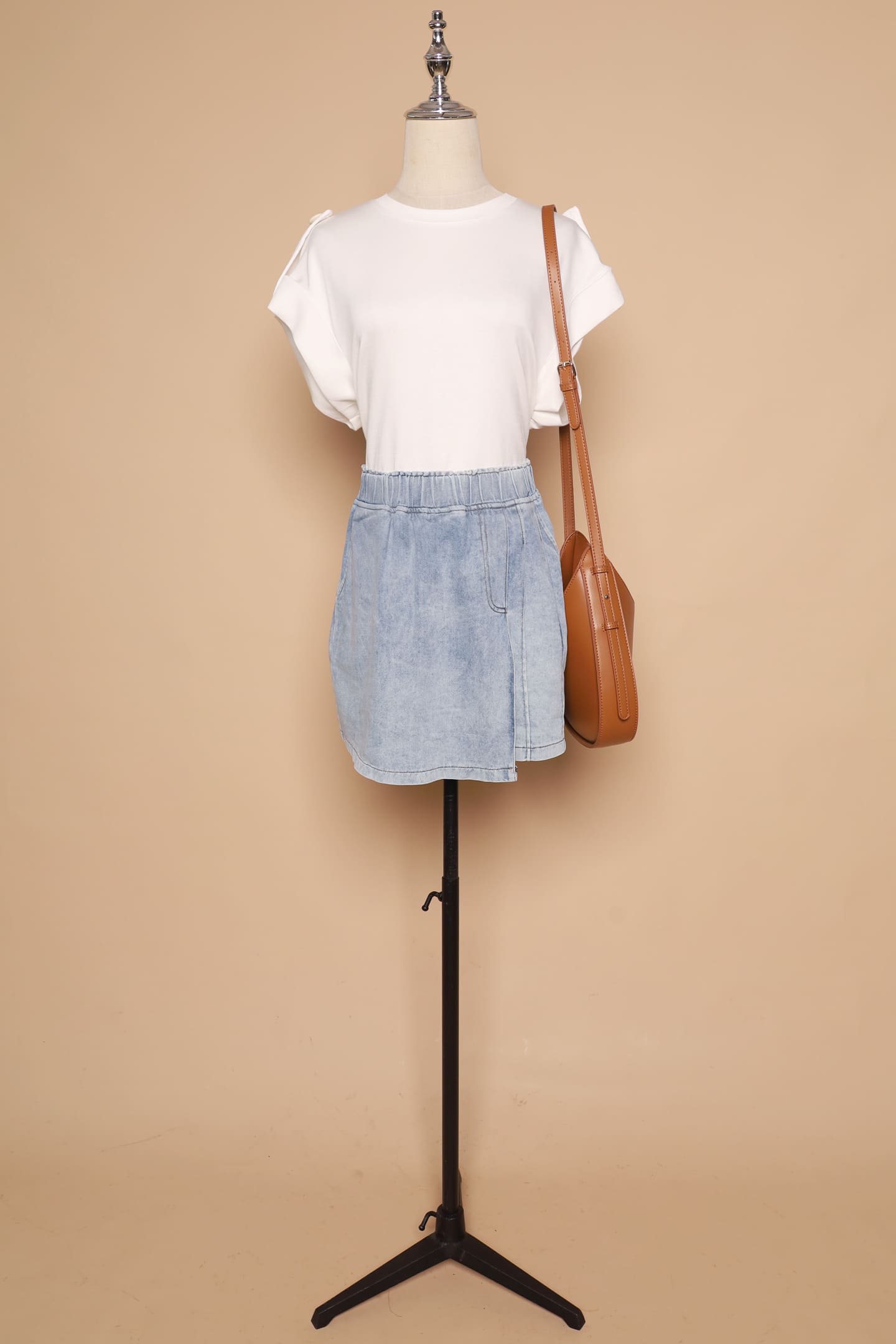 PO - Pham Skorts in Blue Denim