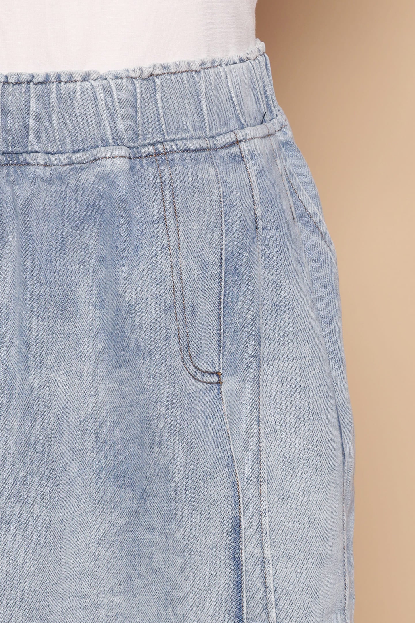 PO - Pham Skorts in Blue Denim