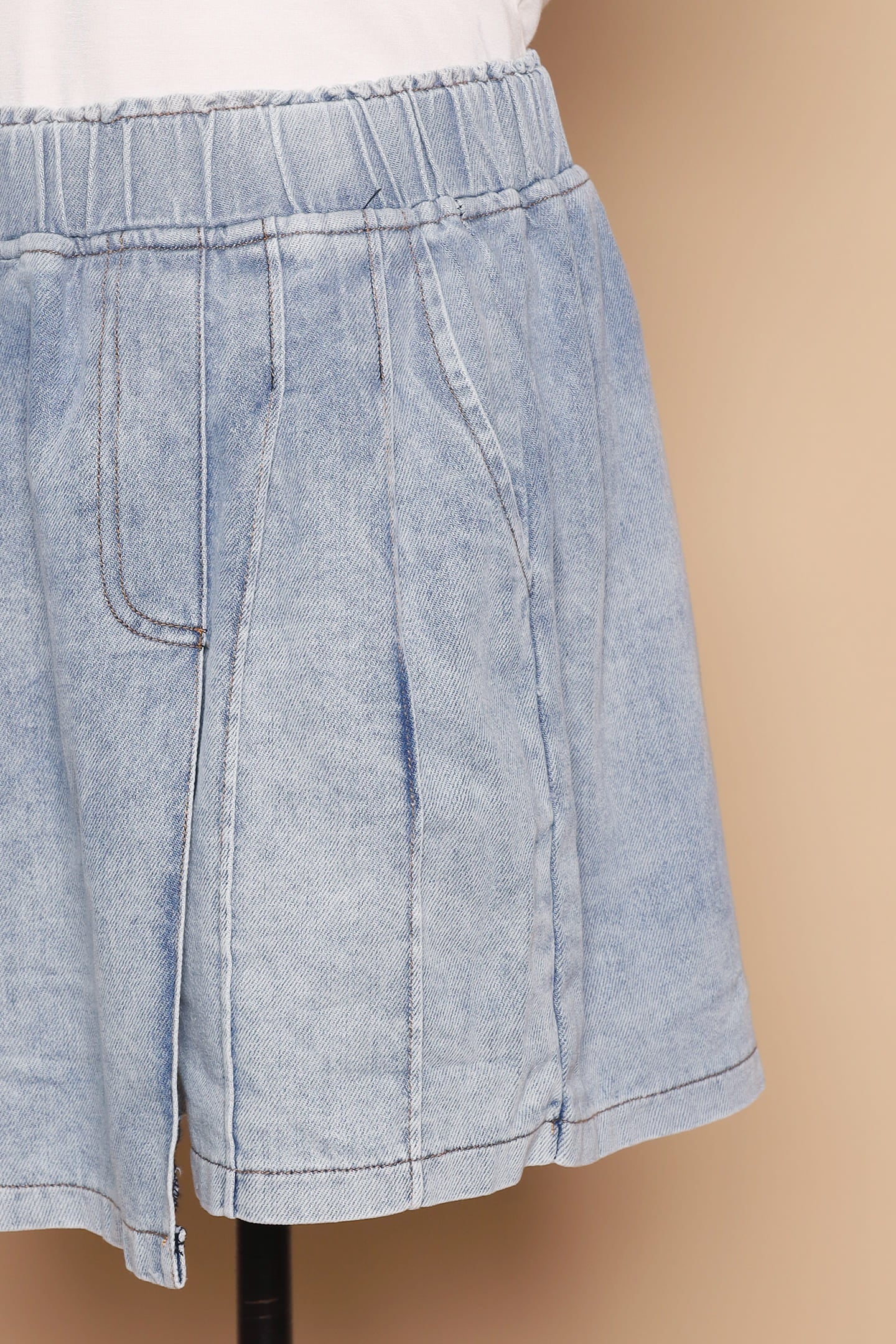 PO - Pham Skorts in Blue Denim