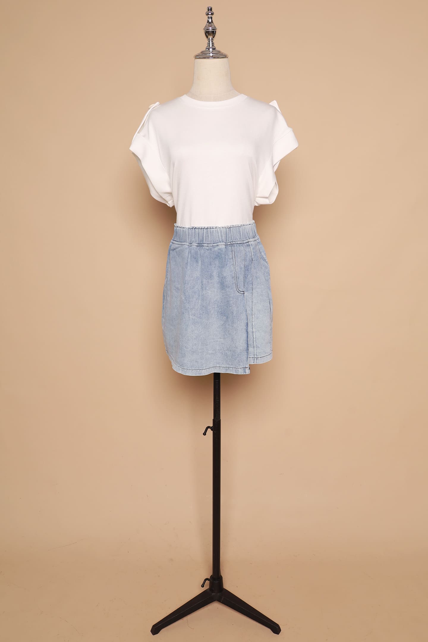 PO - Pham Skorts in Blue Denim