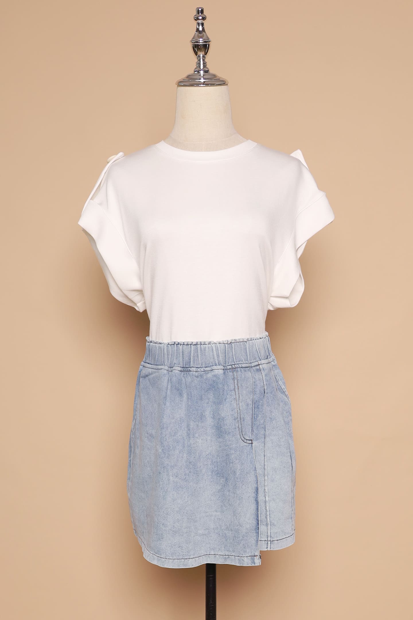 PO - Pham Skorts in Blue Denim