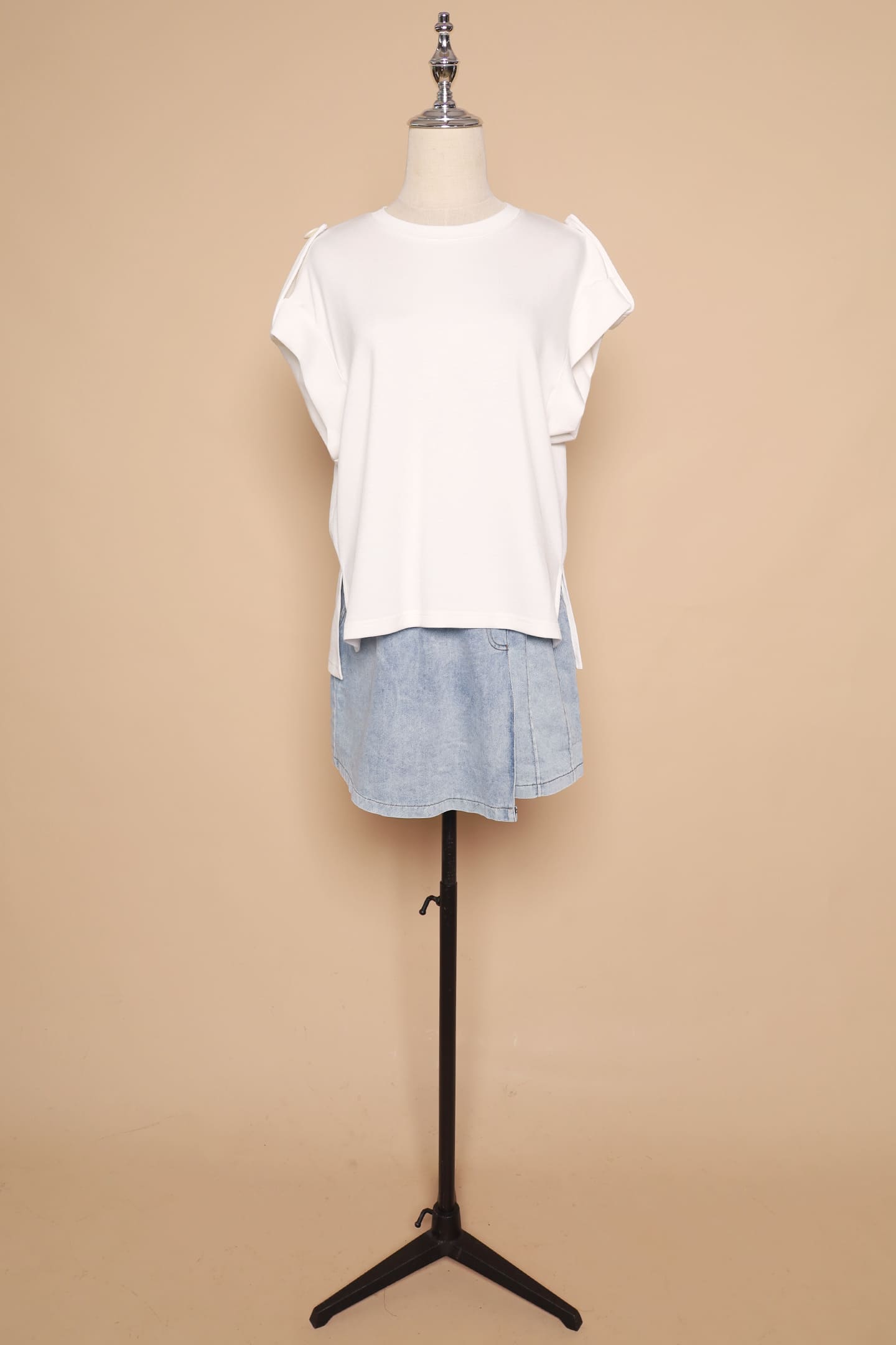 PO - Pham Skorts in Blue Denim