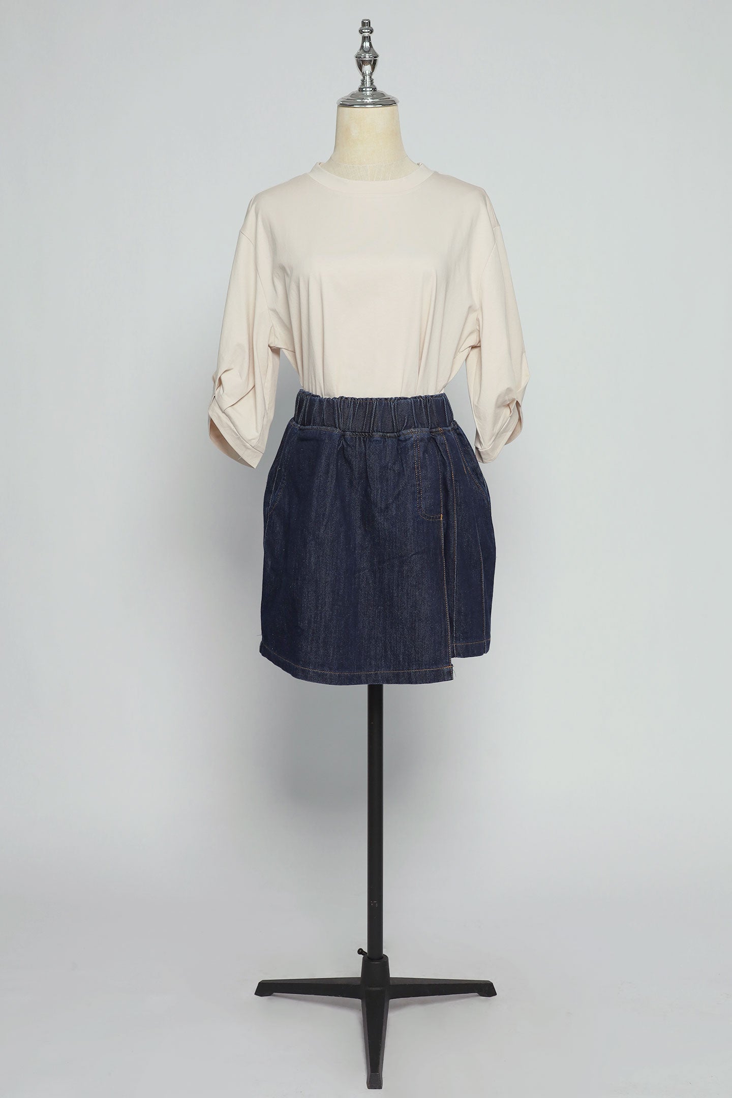 PO - Pham Skorts in Dark Blue Denim