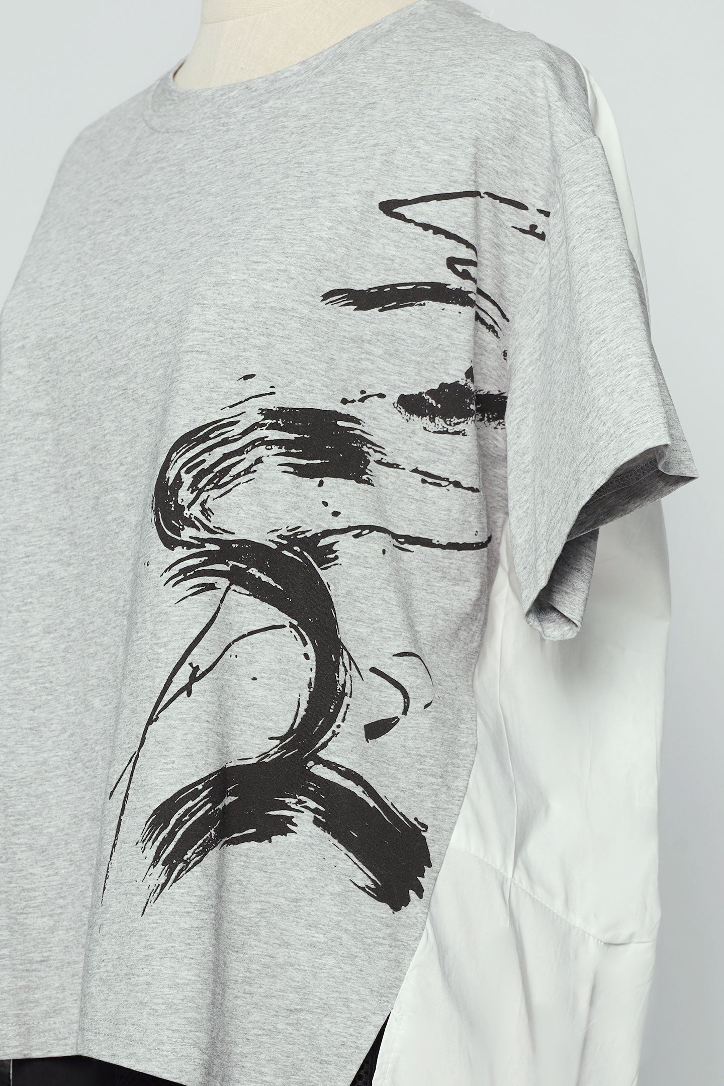 PO - Piva Abstract Top in Grey