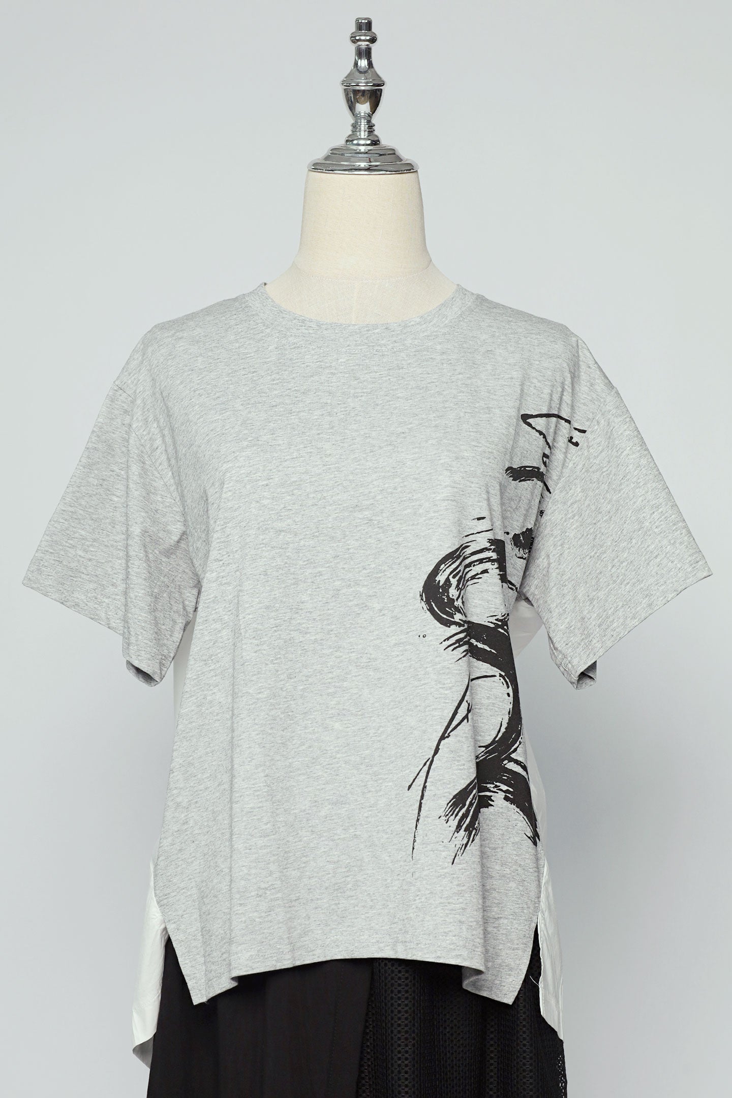 PO - Piva Abstract Top in Grey