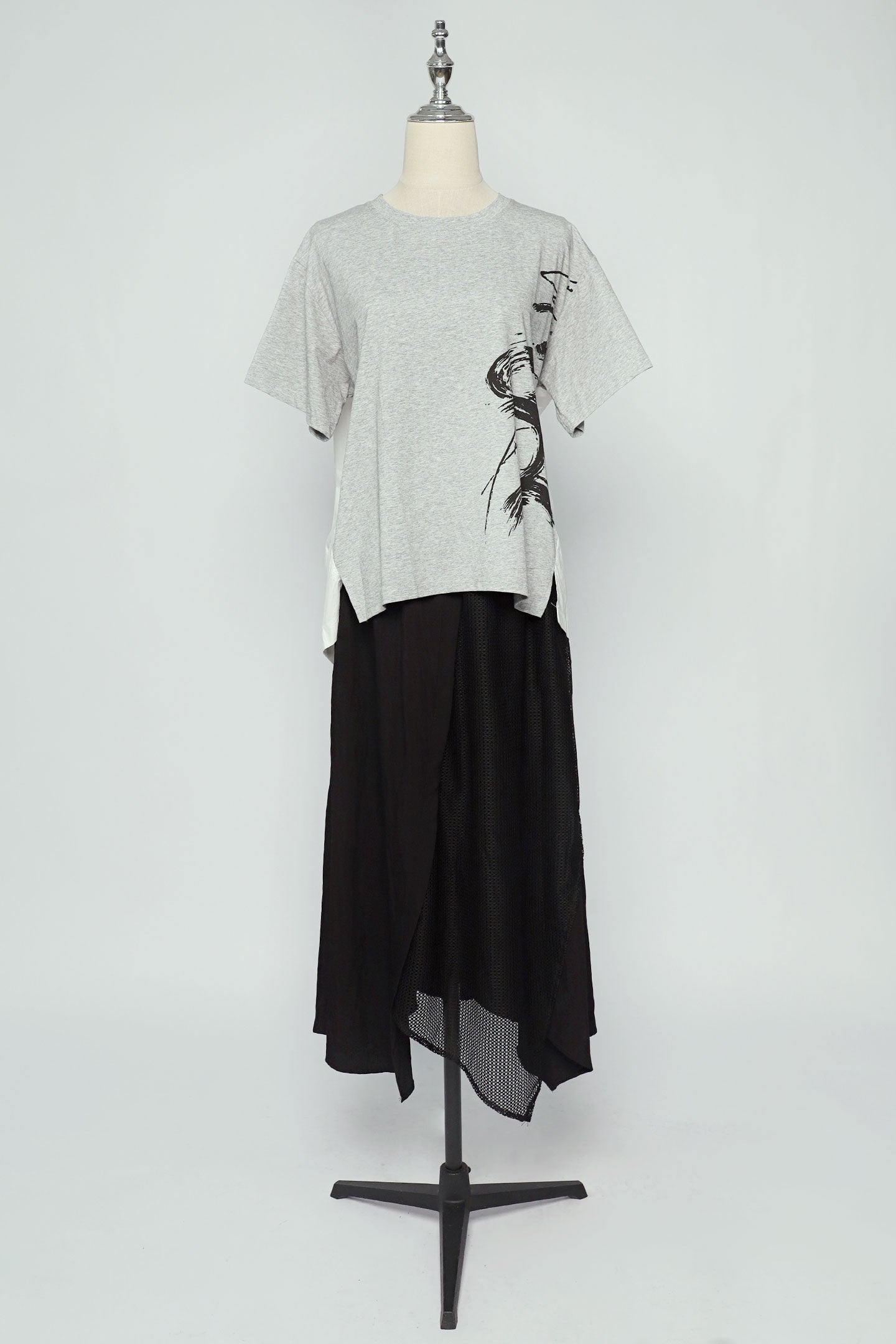 PO - Piva Abstract Top in Grey