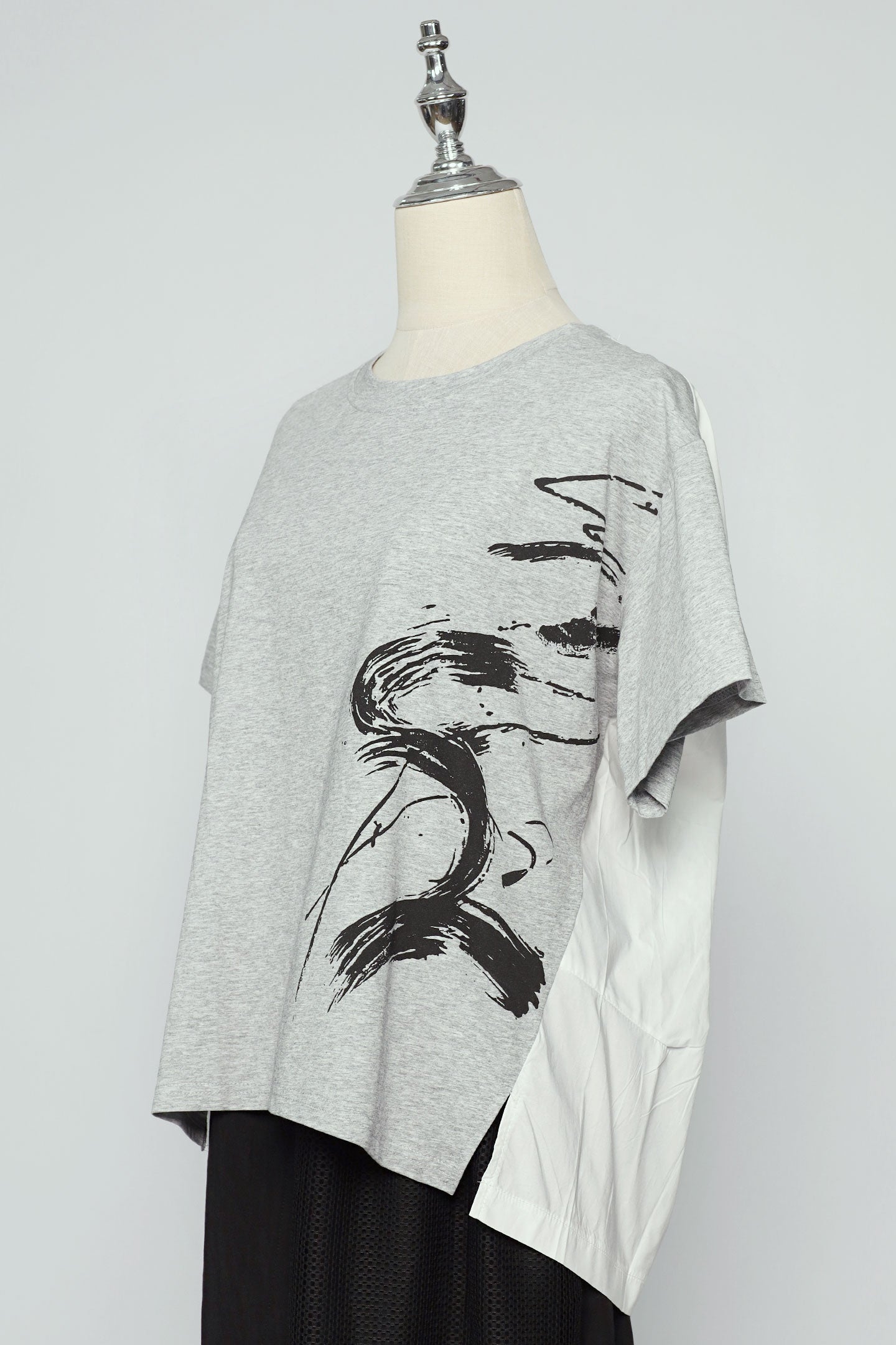 PO - Piva Abstract Top in Grey