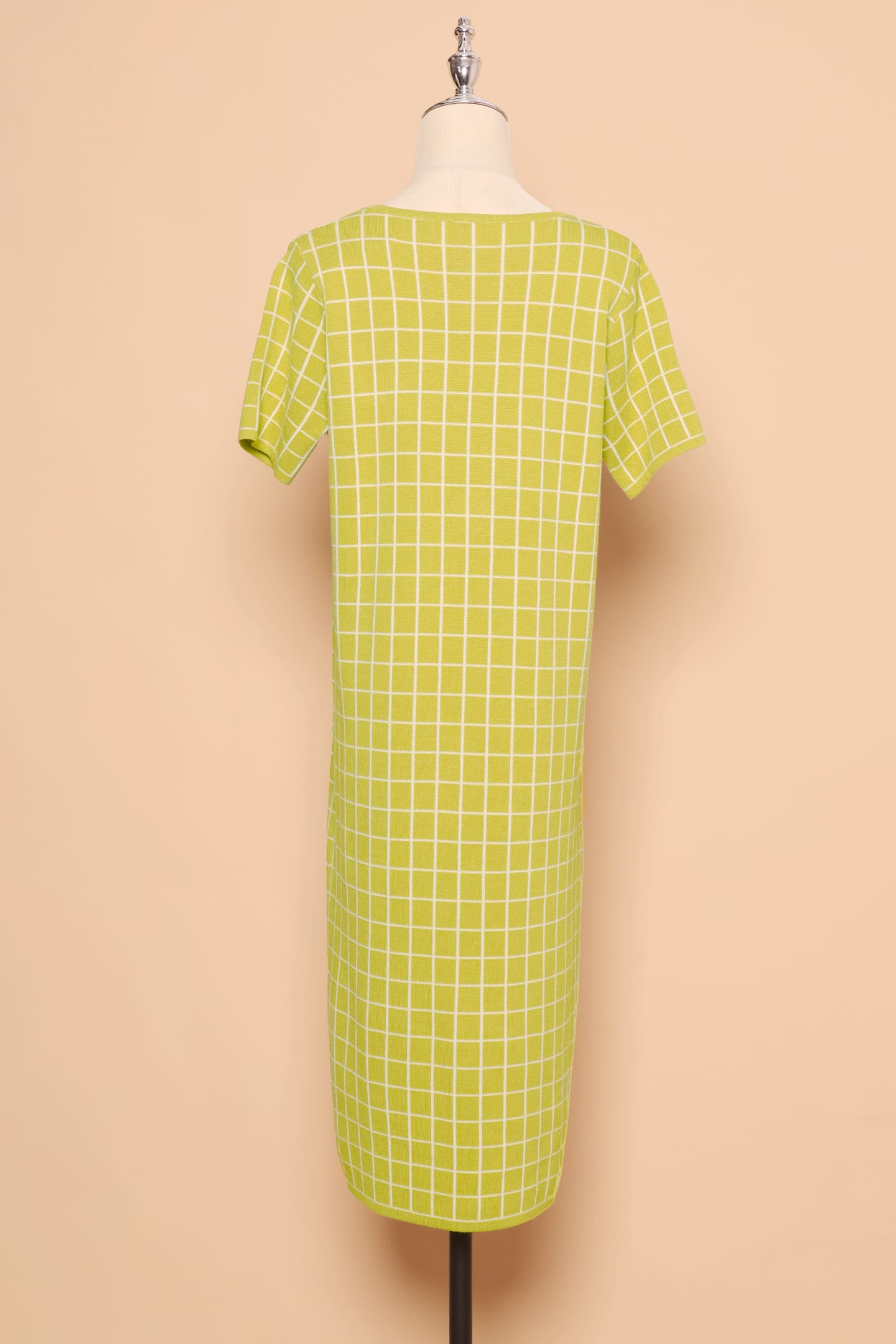 PO - Priya Checkered Knit Dress