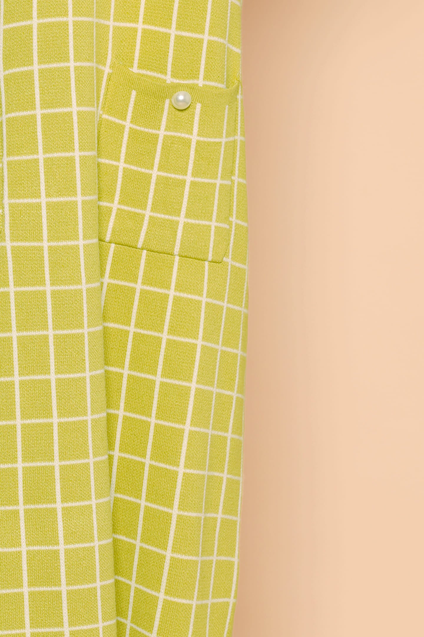PO - Priya Checkered Knit Dress