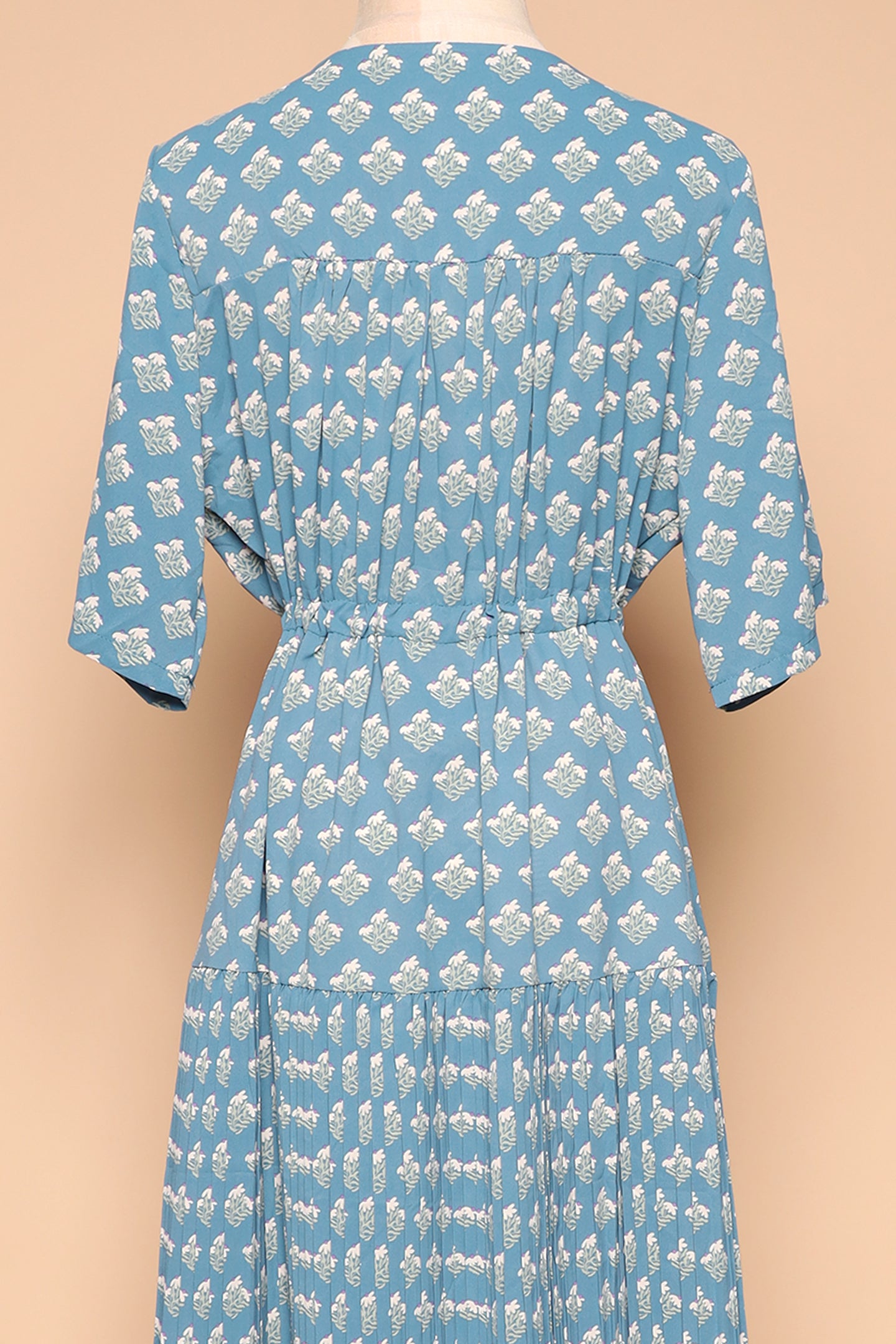 PO - Ramie Dress in Blue Floral