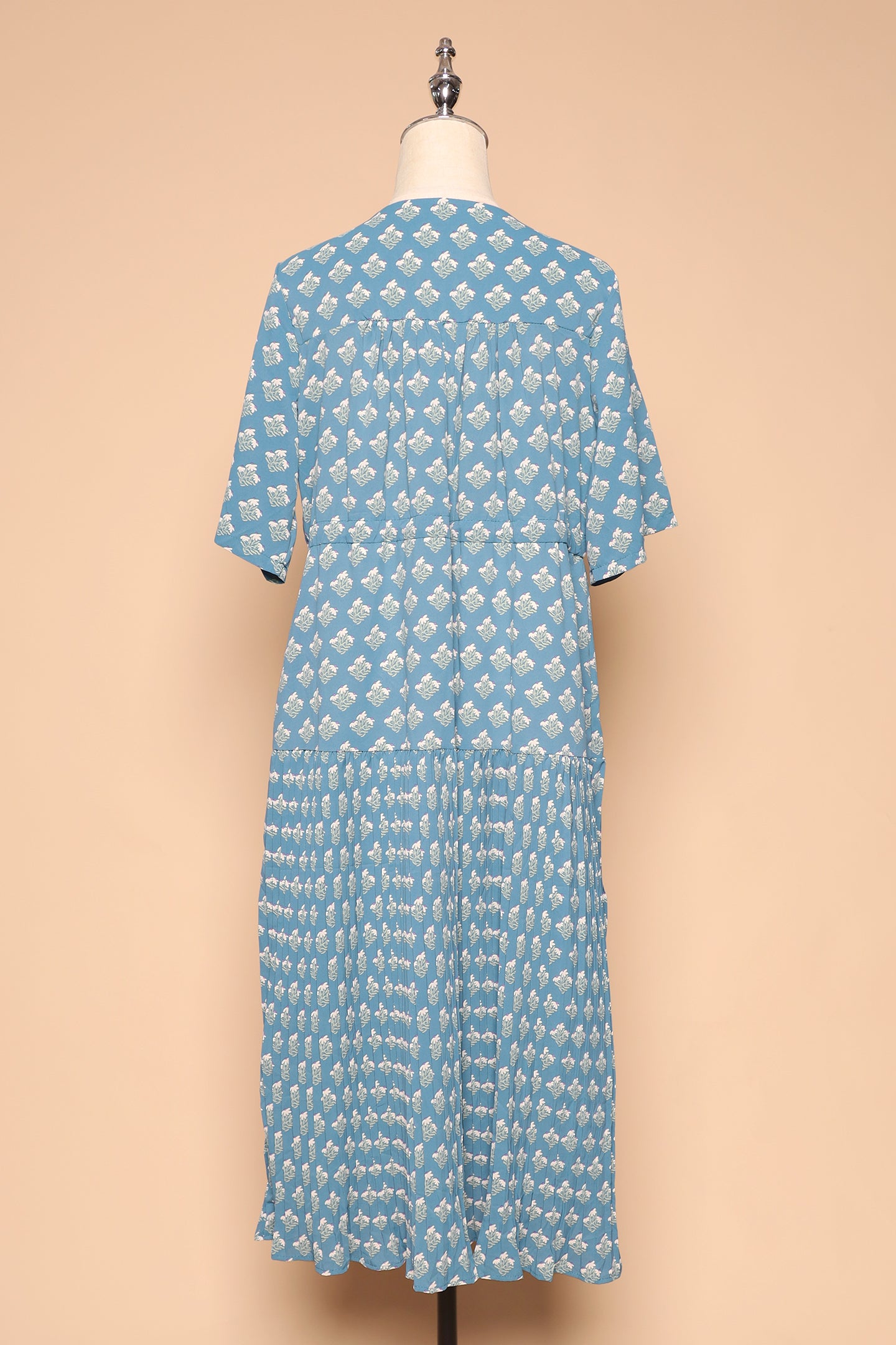 PO - Ramie Dress in Blue Floral
