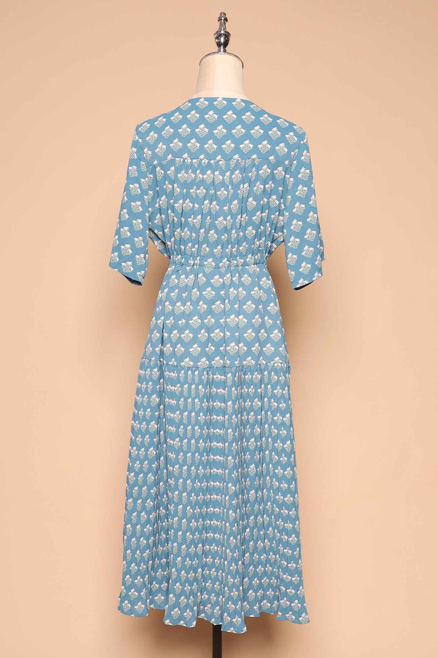 PO - Ramie Dress in Blue Floral