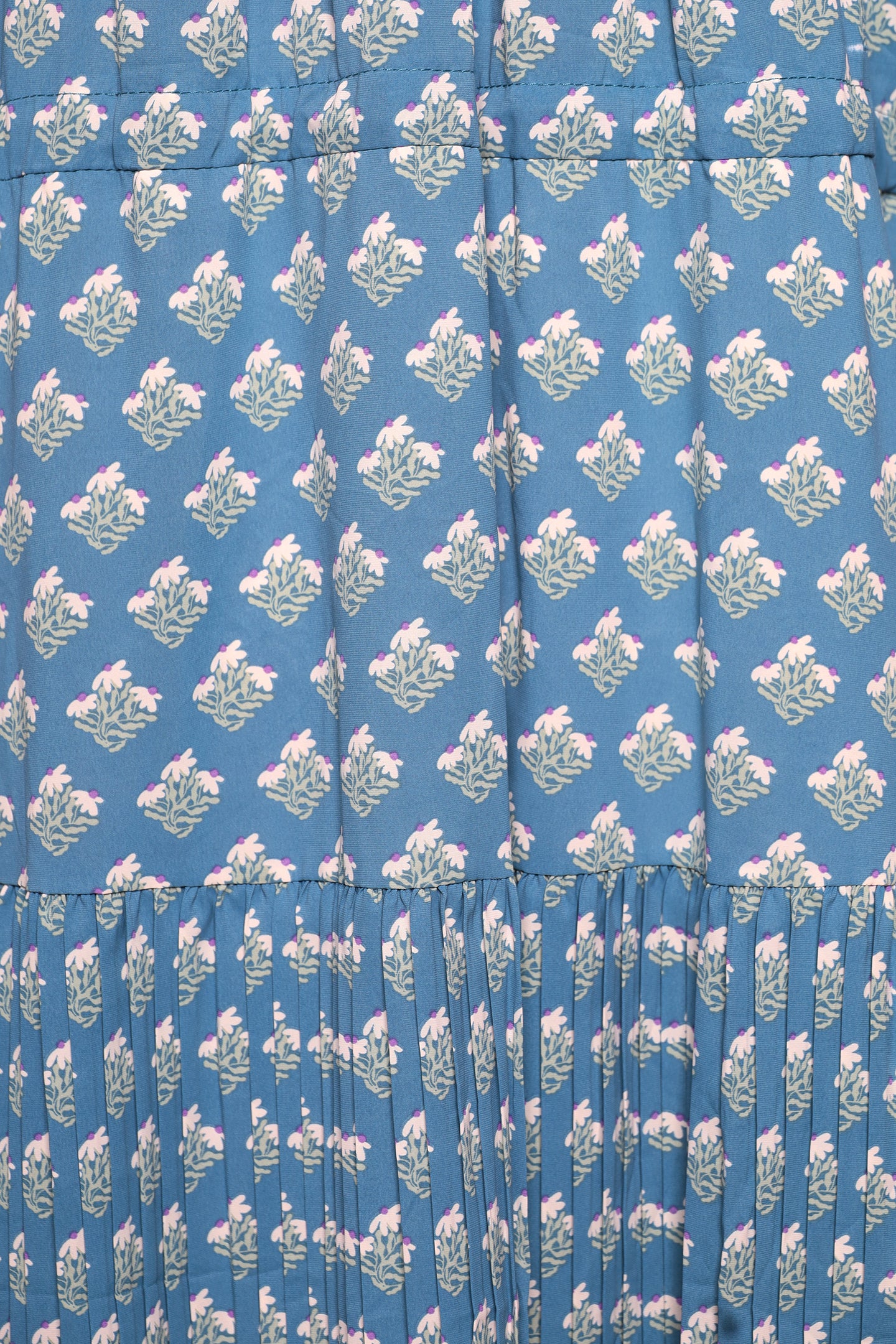 PO - Ramie Dress in Blue Floral