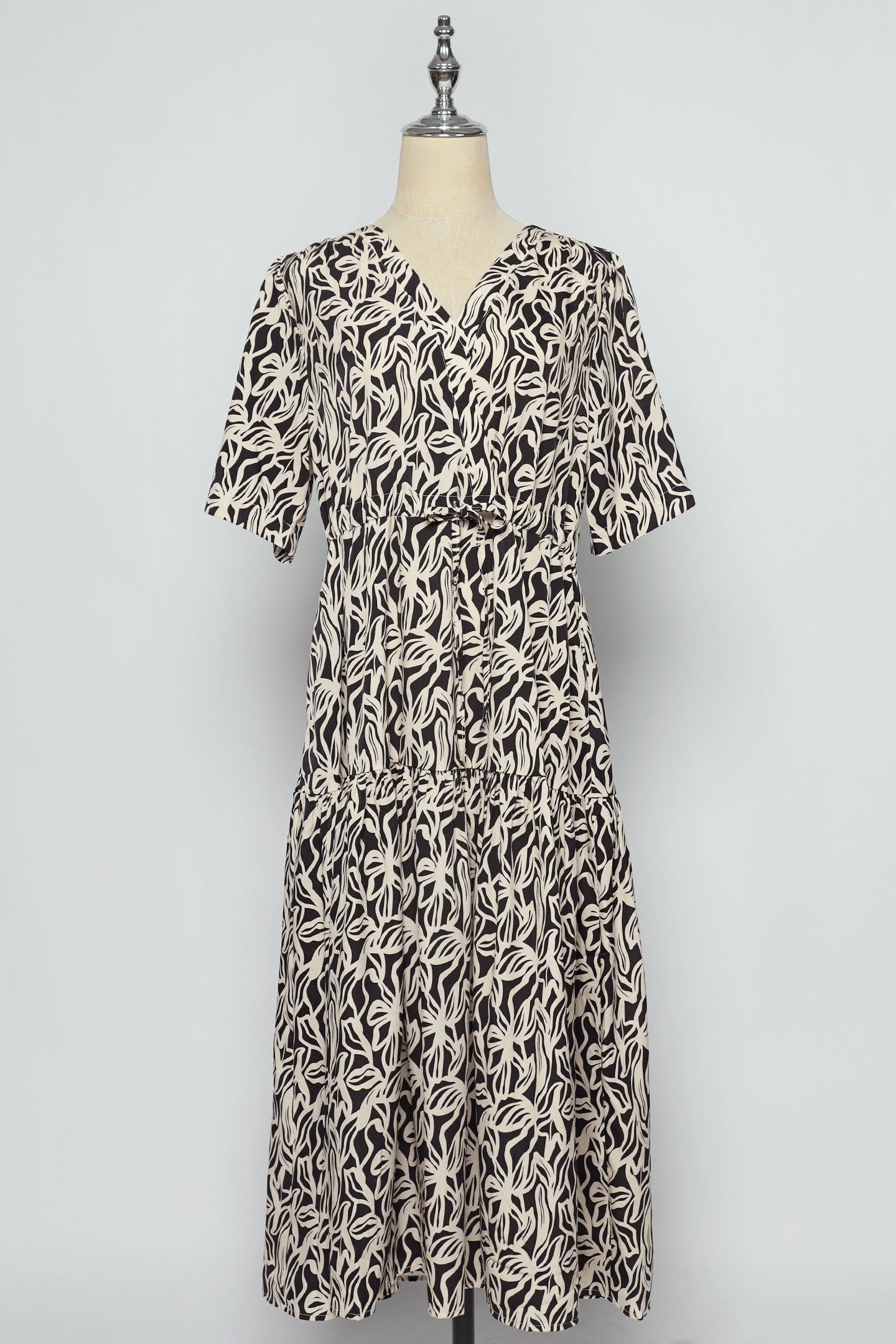 PO - Reisha Dress in Palm Noir