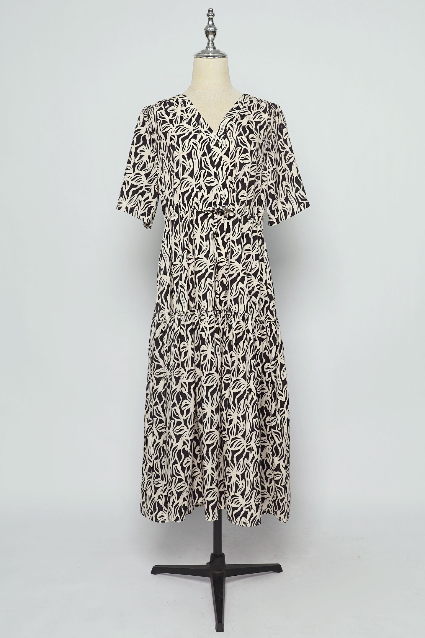 PO - Reisha Dress in Palm Noir