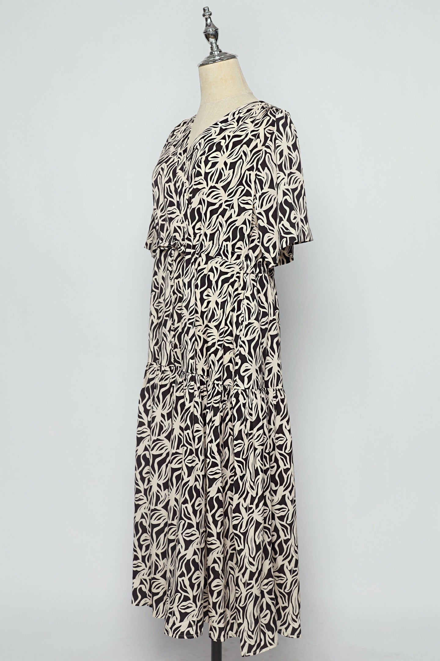 PO - Reisha Dress in Palm Noir